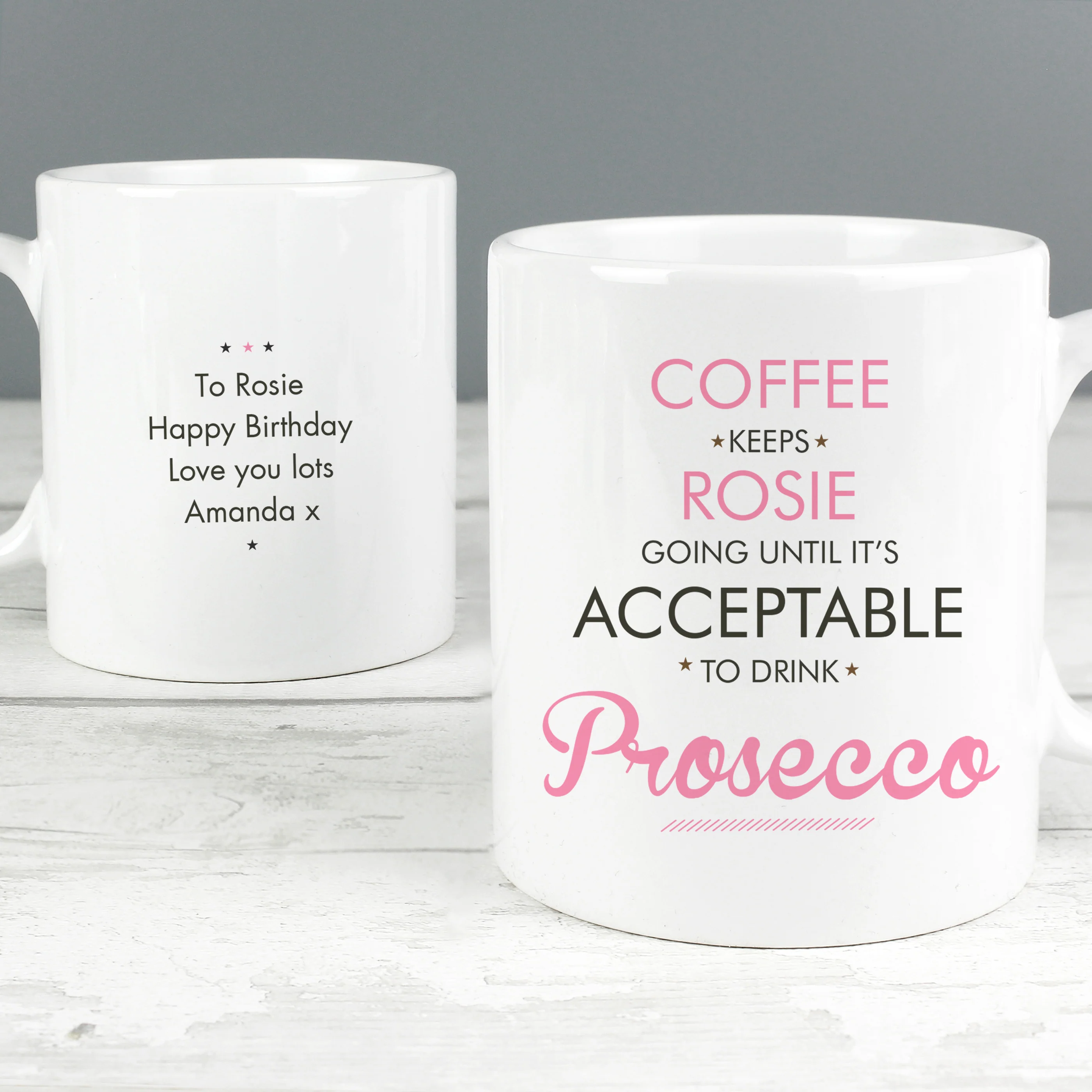 Personalised Pink Acceptable to Drink Mug - Image 3