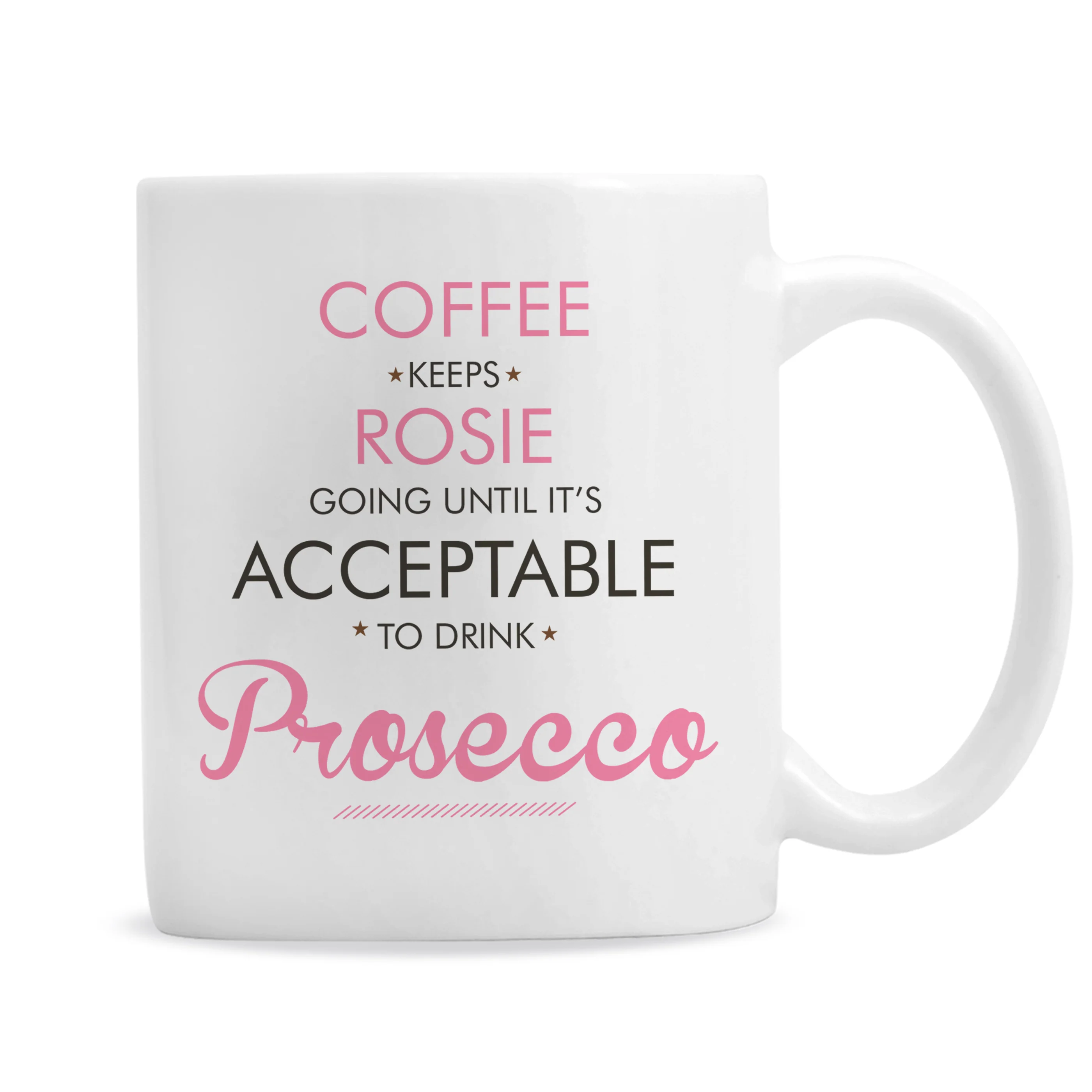 Personalised Pink Acceptable to Drink Mug - Image 6