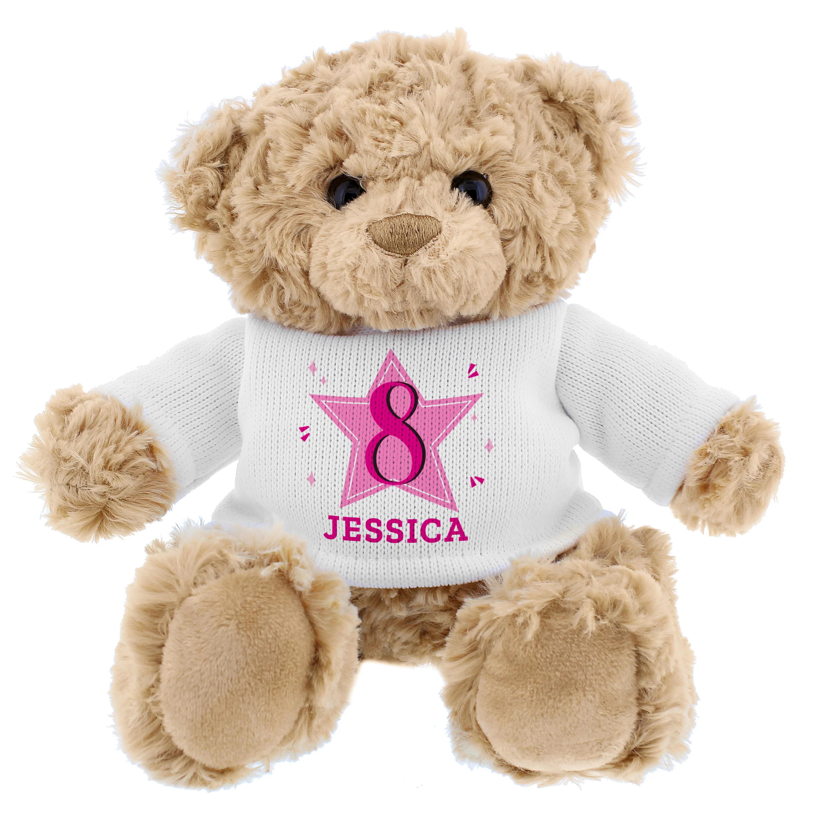 Personalised Pink Birthday Teddy Bear - Image 5