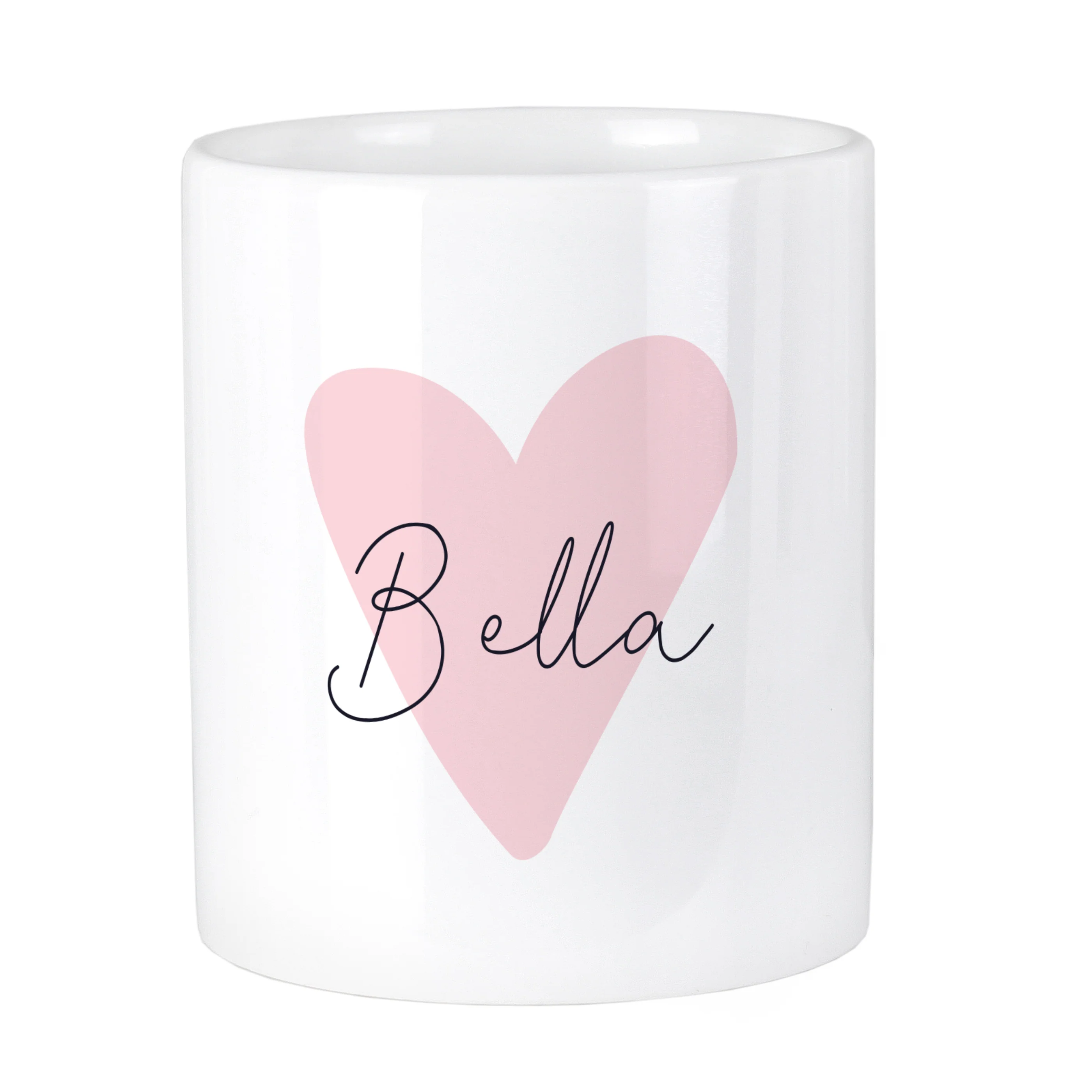 Personalised Pink Heart Ceramic Storage Pot - Image 5