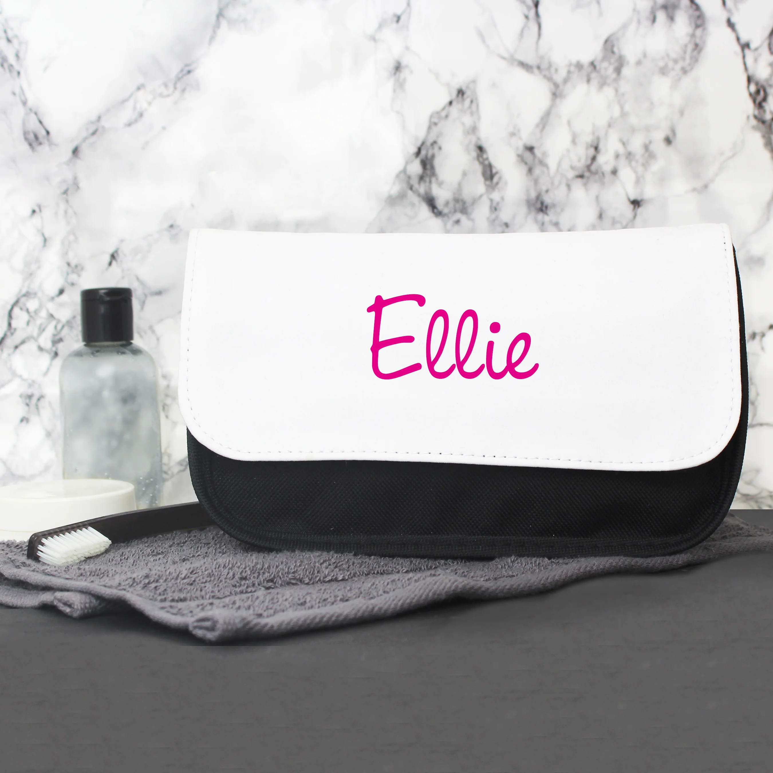 Personalised Pink Name Make Up Bag - Image 5