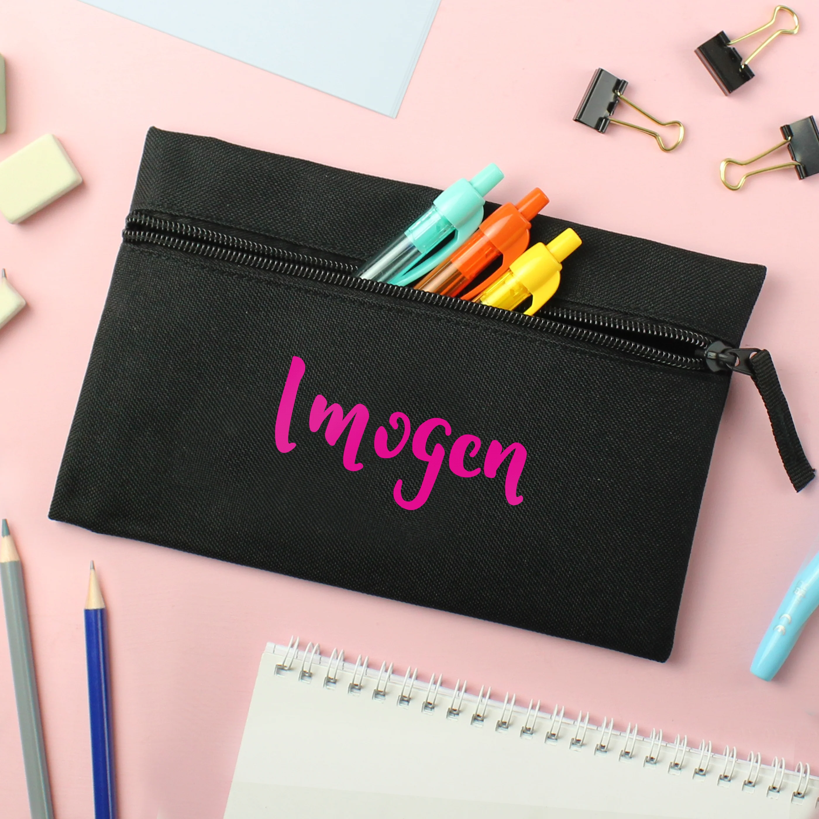 Personalised Pink Name Pencil Case - Image 4