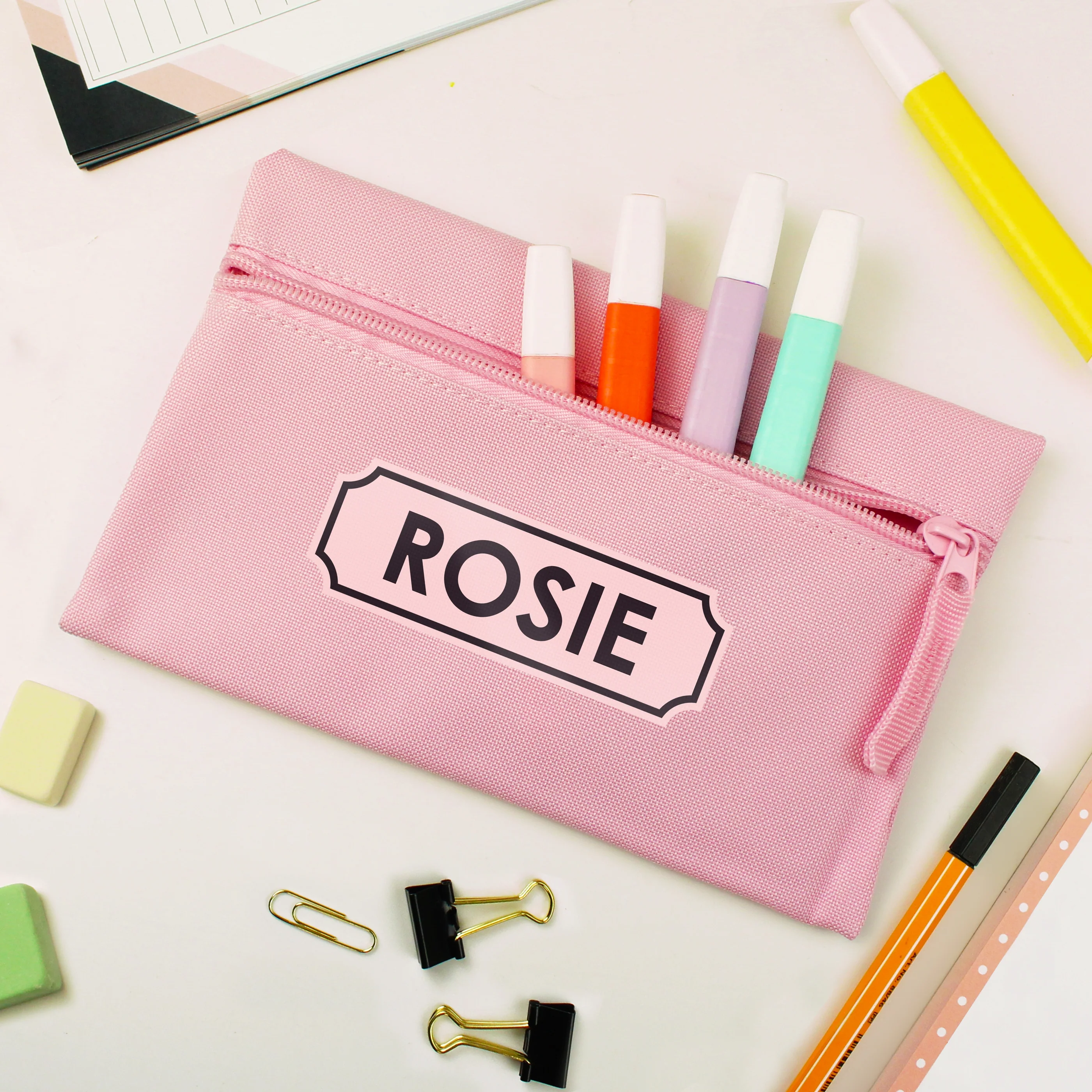 Personalised Pink Pencil Case - Image 2