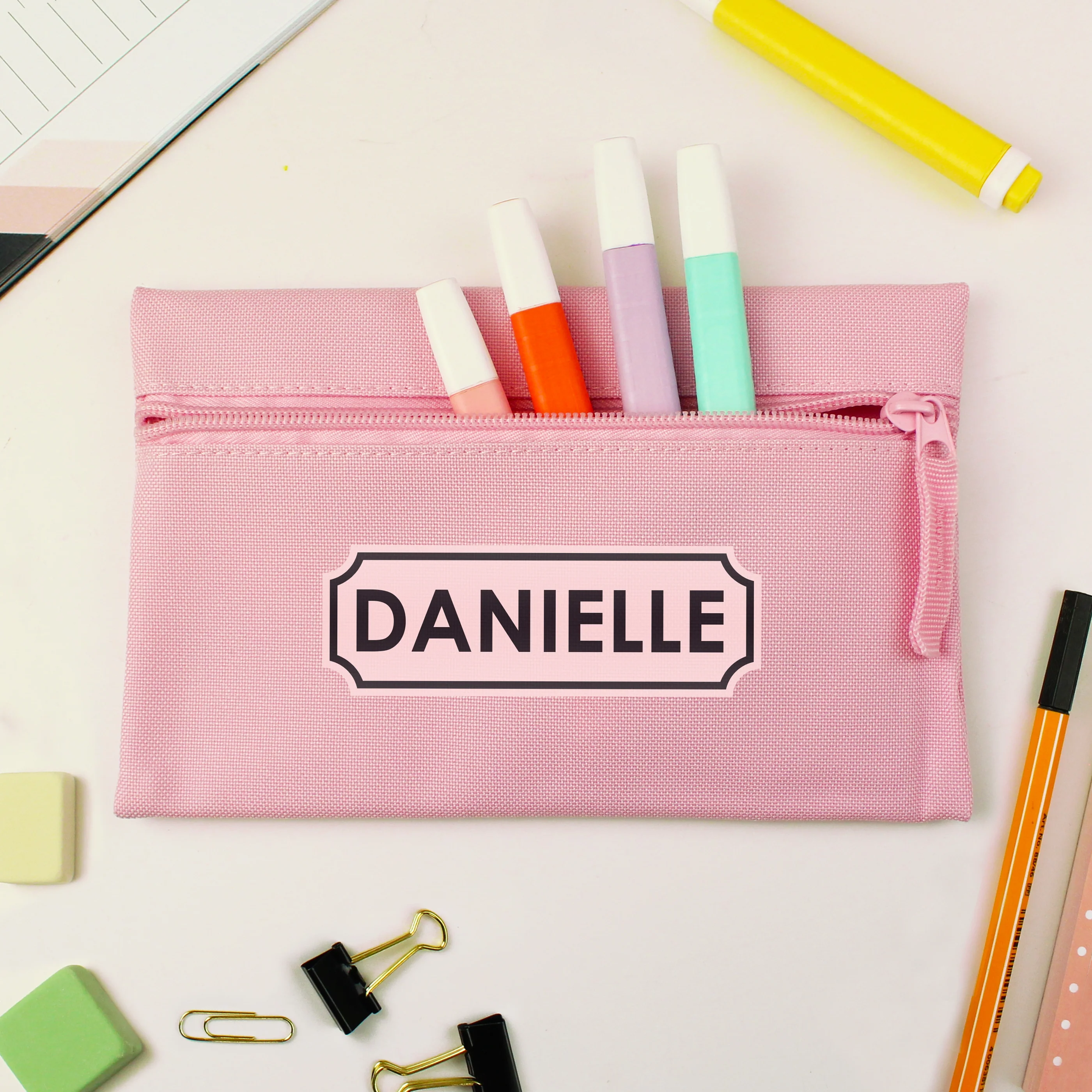 Personalised Pink Pencil Case - Image 3