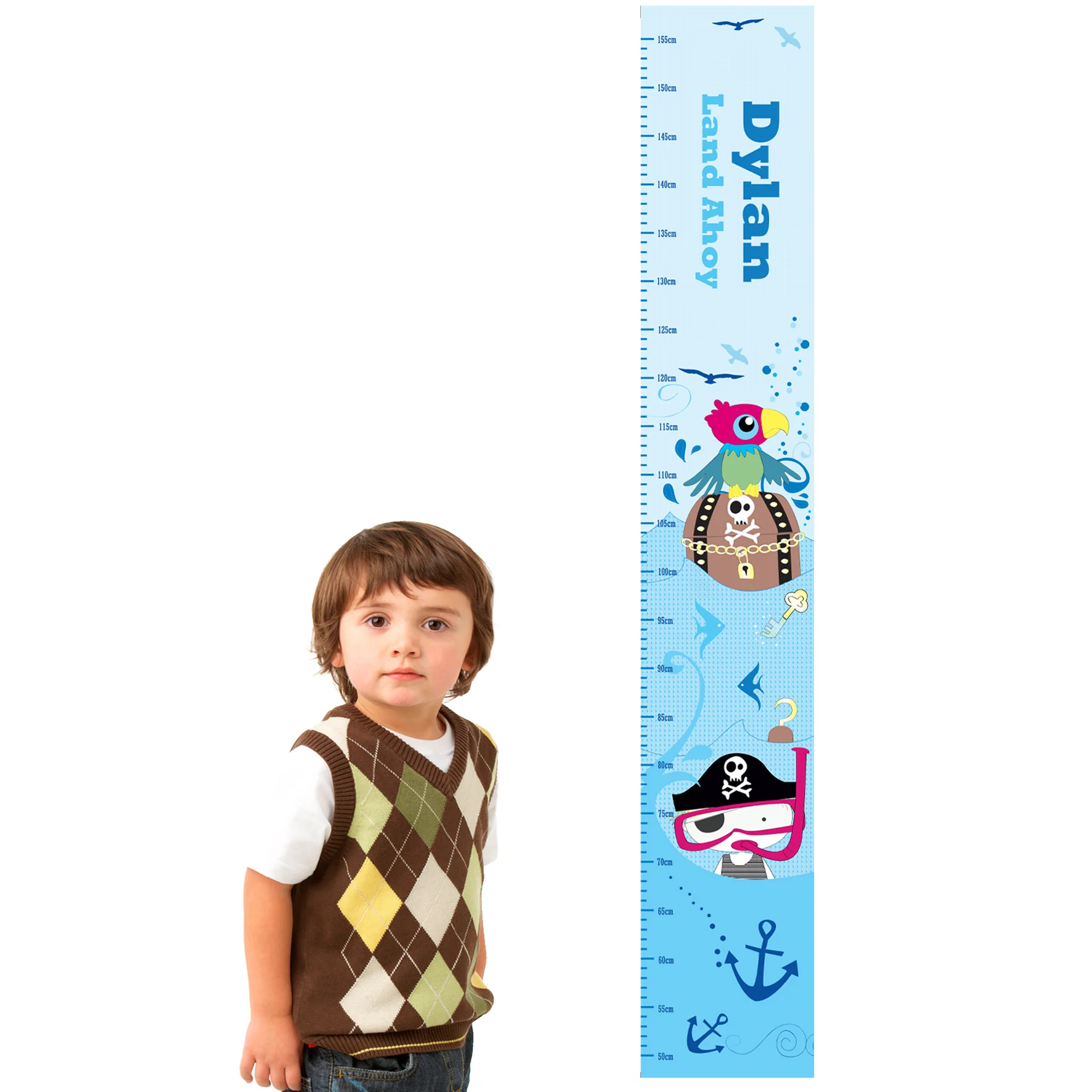 Personalised Pirate Height Chart - Image 3