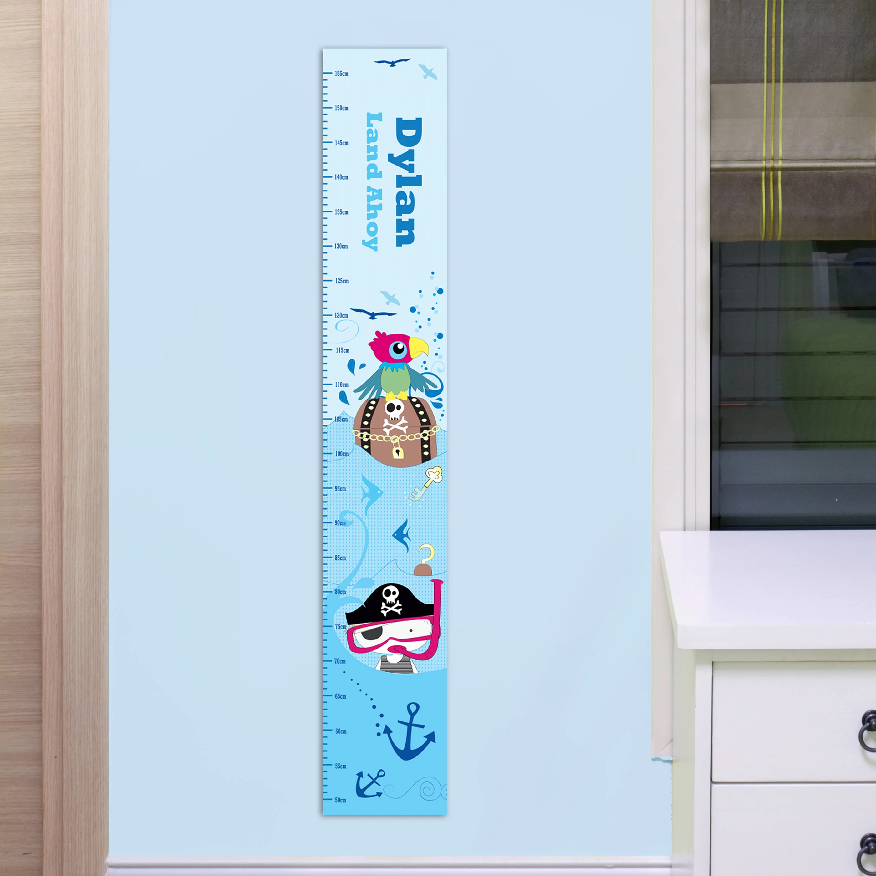 Personalised Pirate Height Chart - Image 4