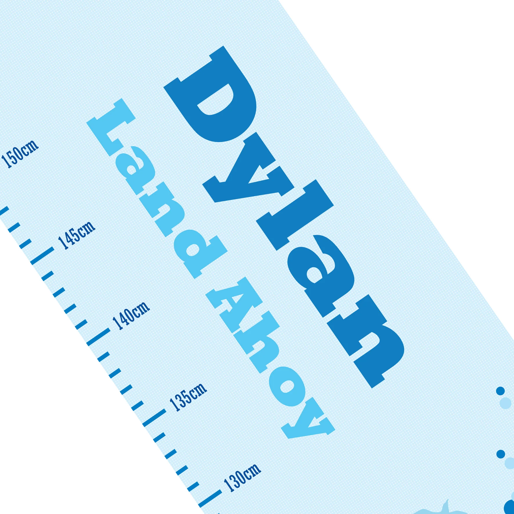 Personalised Pirate Height Chart - Image 6