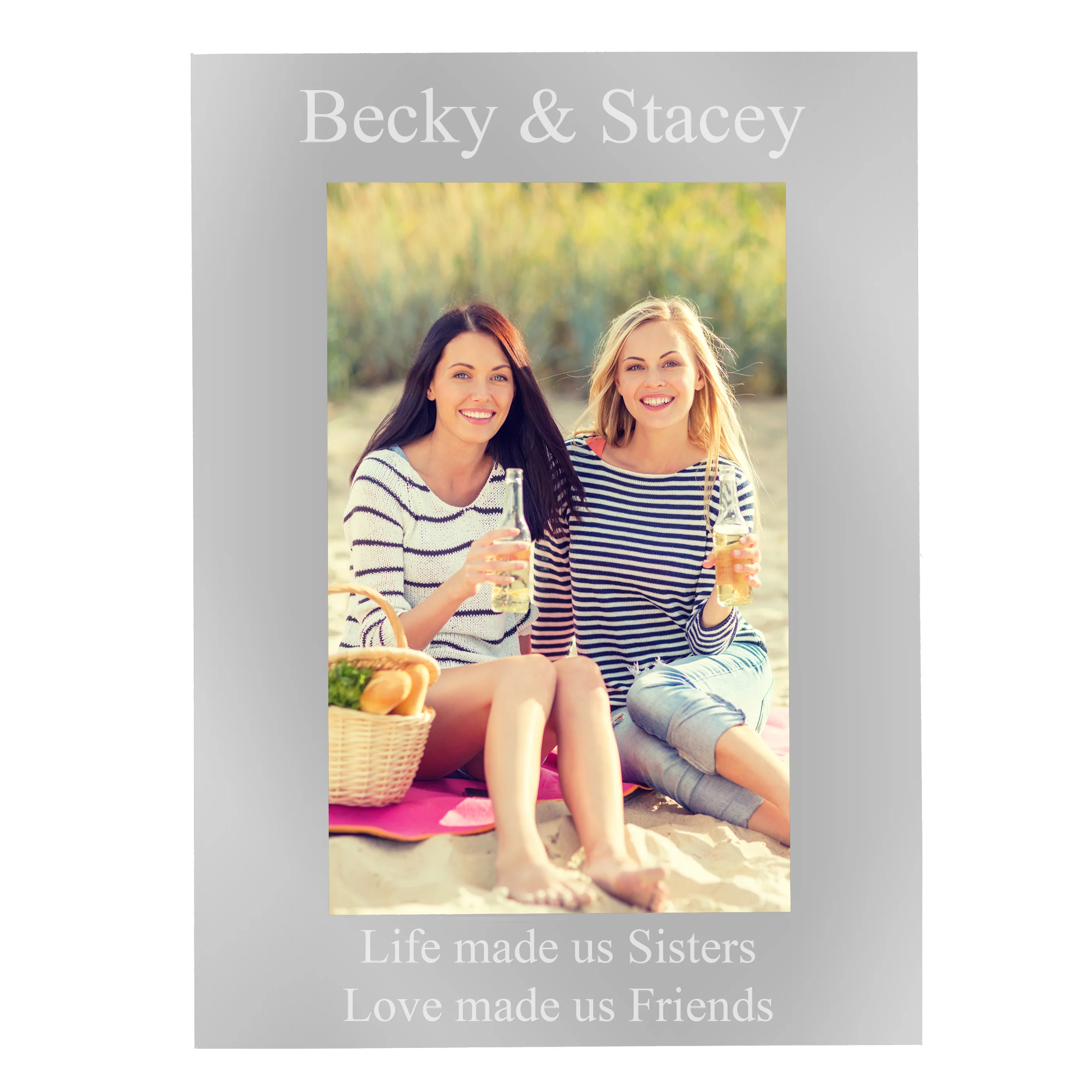 Personalised Potrait Silver 4x6 Photo Frame - Image 7