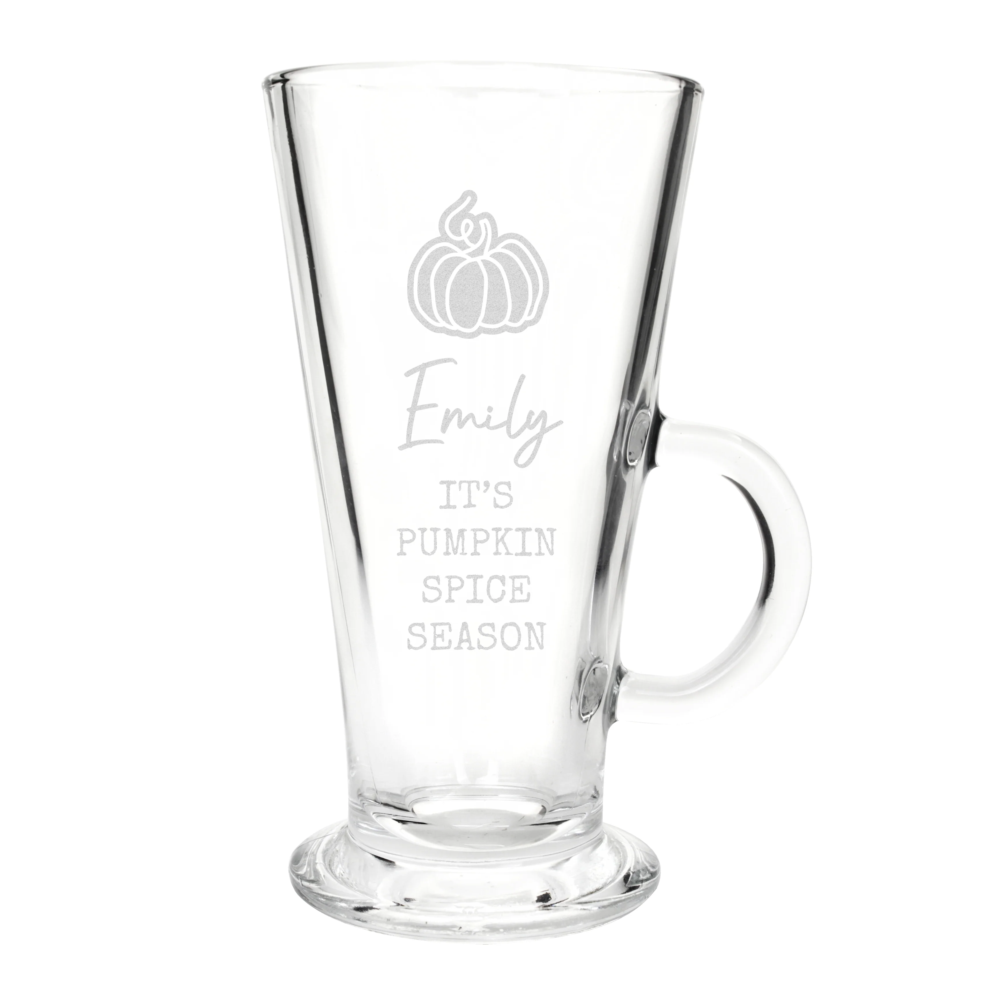 Personalised Pumpkin Latte Glass - Image 4