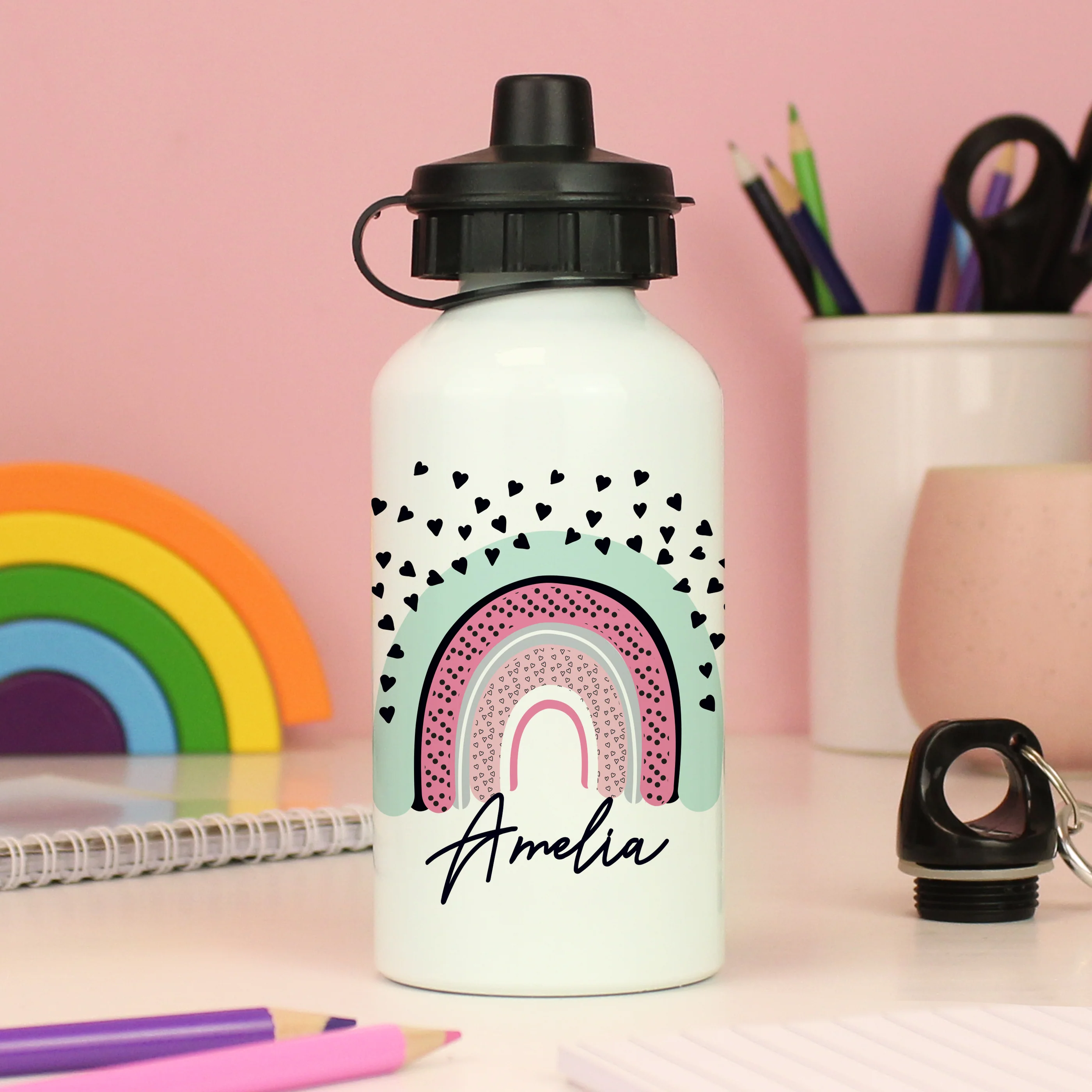 Personalised Rainbow Drinks Bottle - Image 2