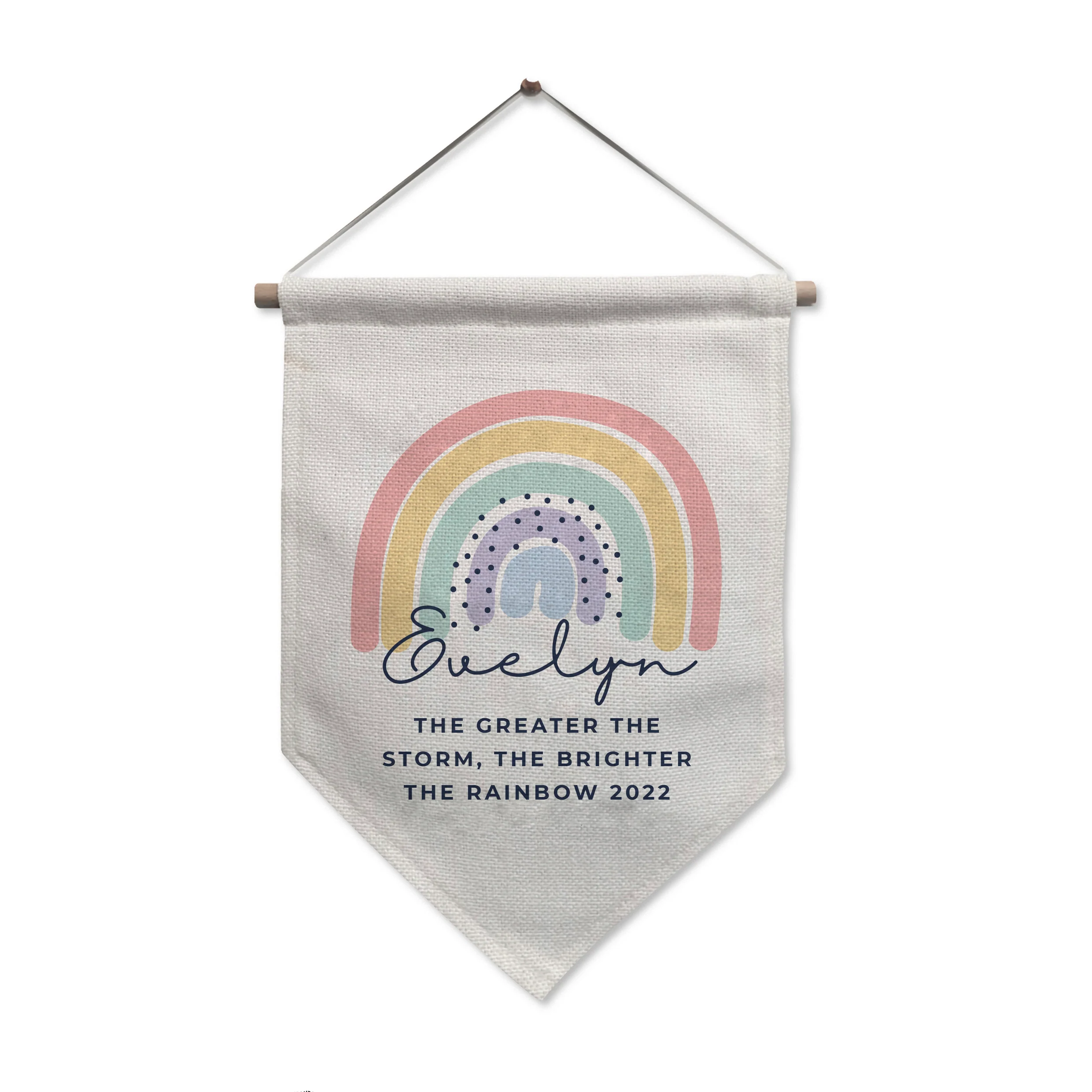 Personalised Rainbow Hanging Banner - Image 5
