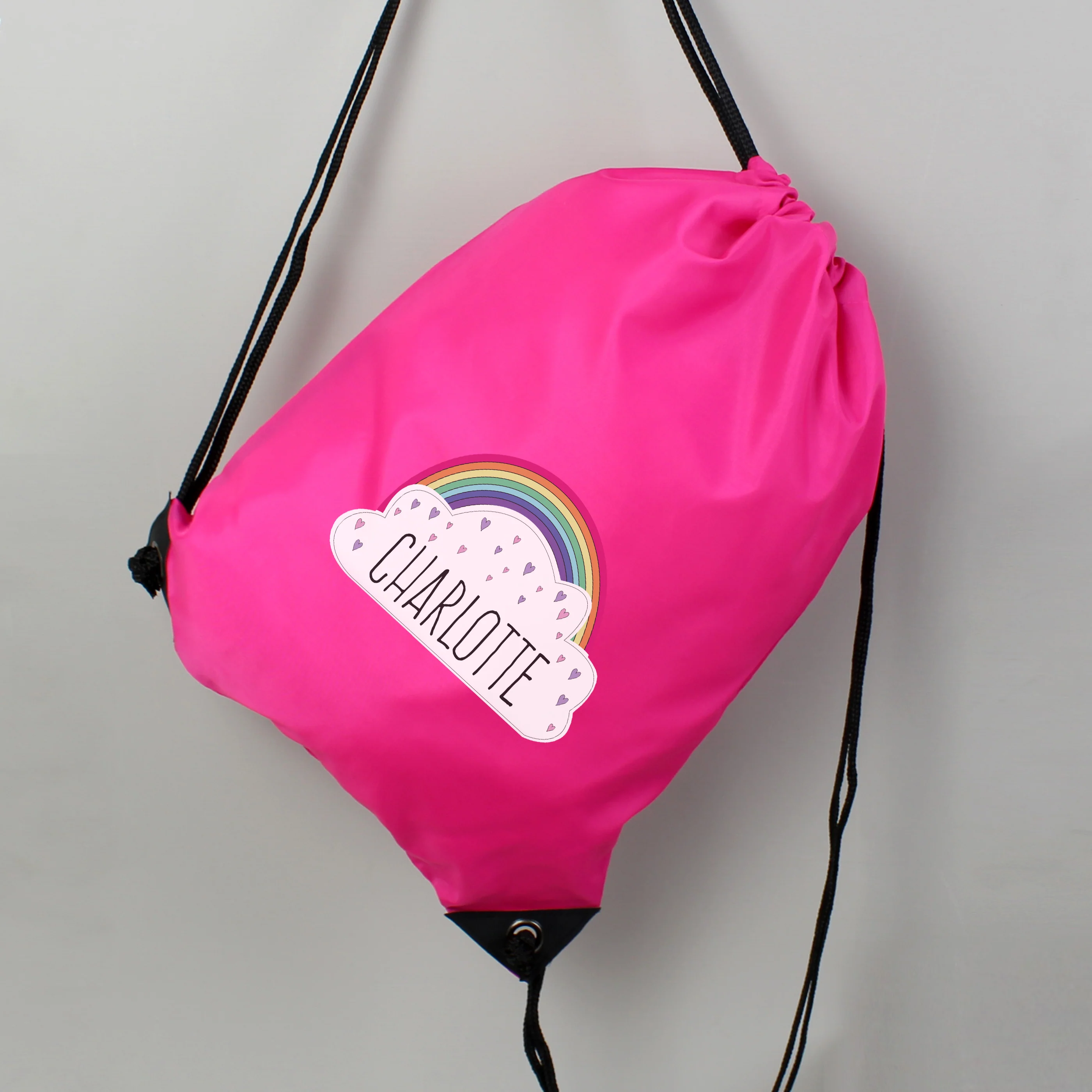 Personalised Rainbow Pink Kit Bag - Image 2