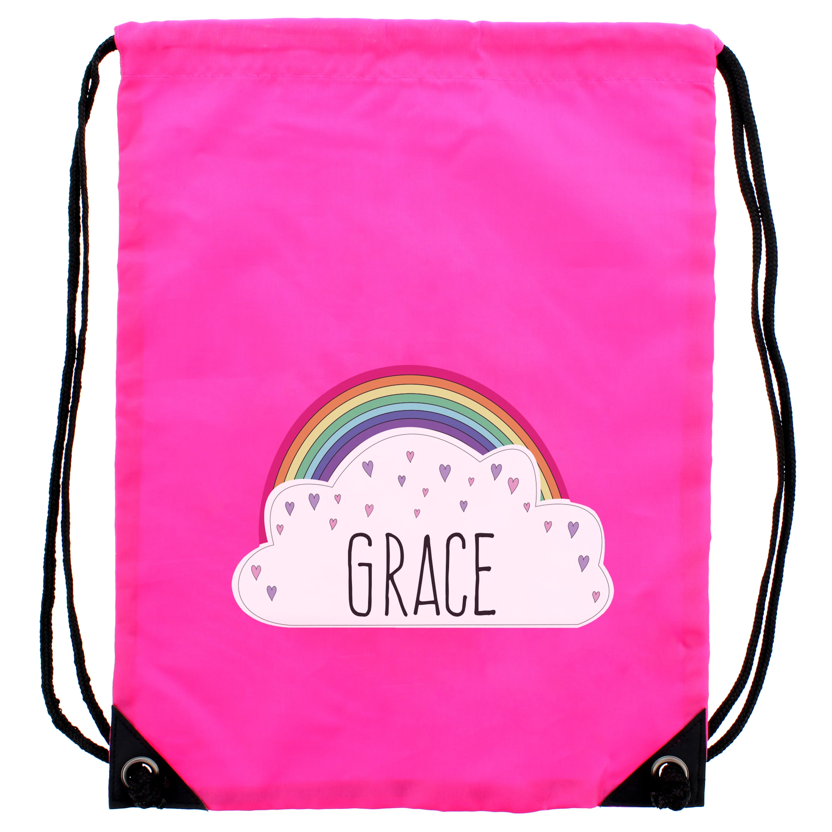 Personalised Rainbow Pink Kit Bag - Image 4