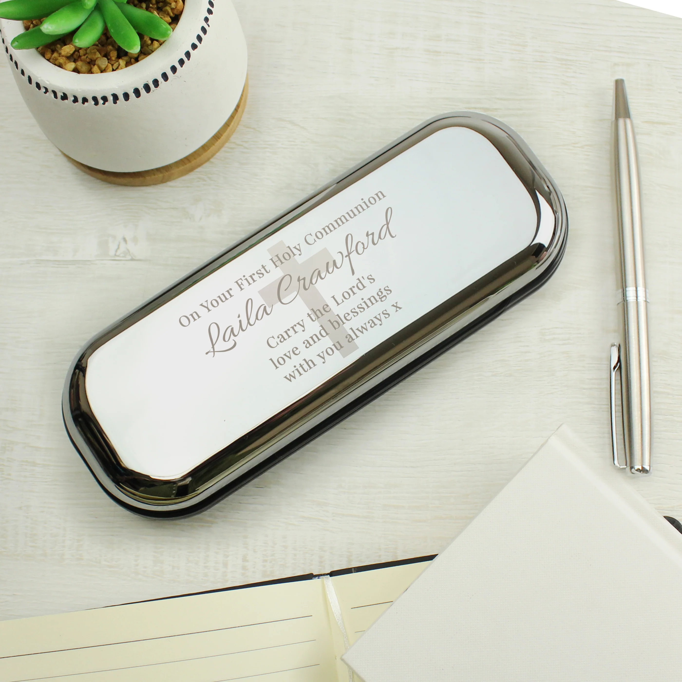 Personalised Religious Pen and Box Set