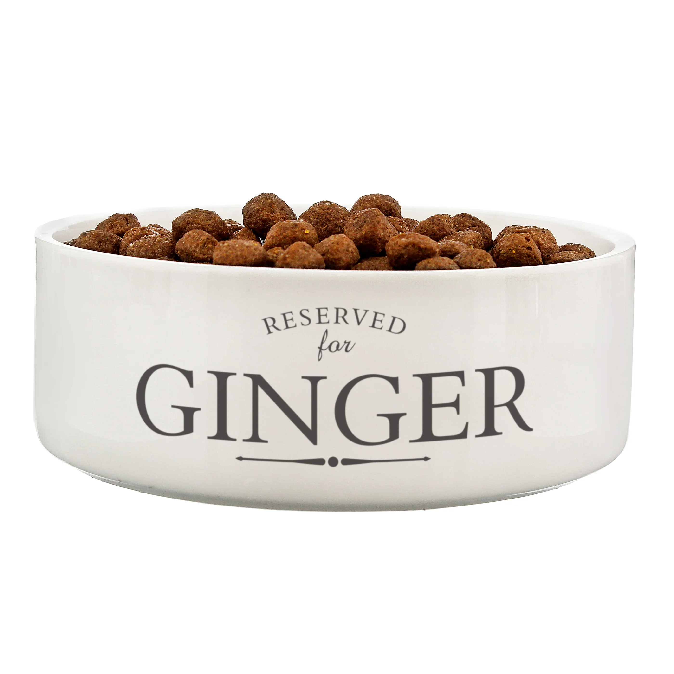 Personalised Reserved For 14cm Medium White Pet Bowl - Image 2