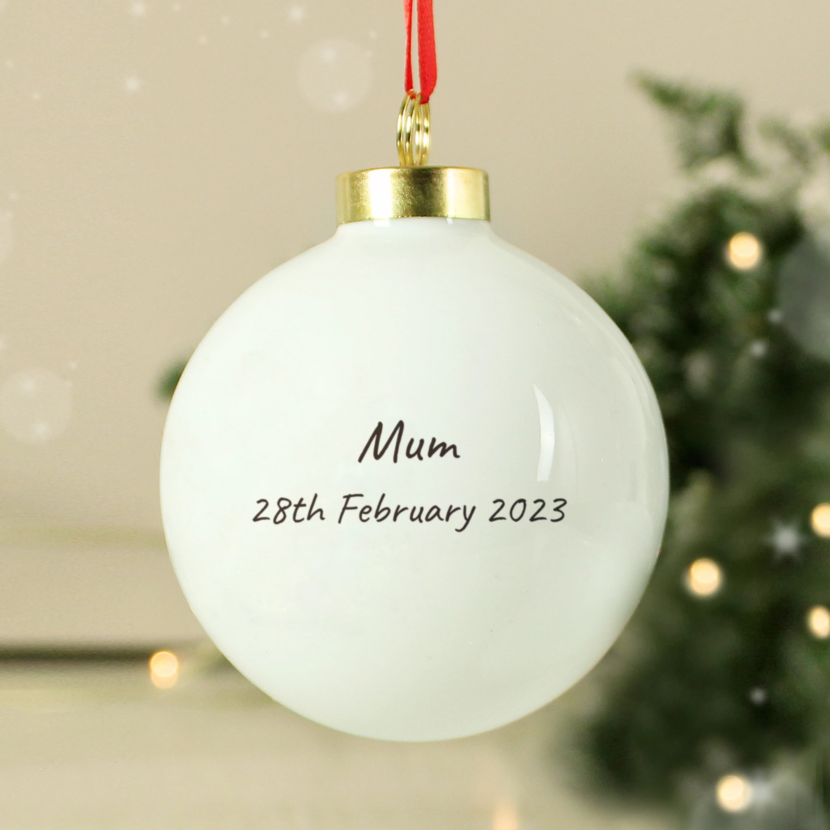 Personalised Robins Appear Bauble - Image 3