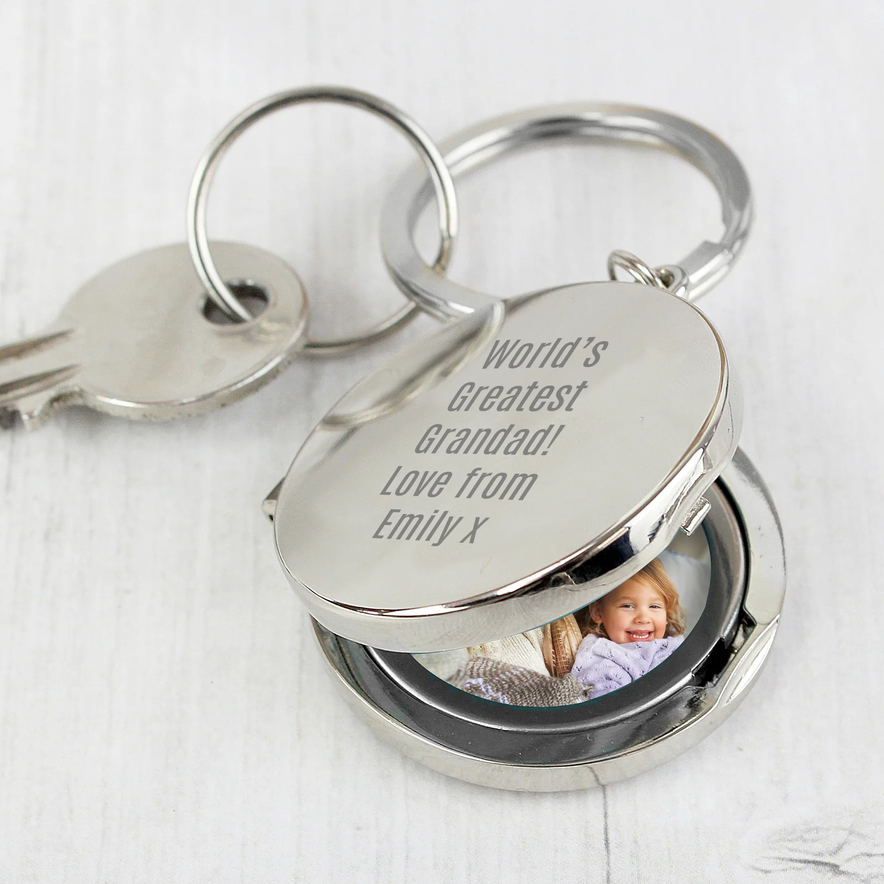 Personalised Round Photo keyring - Image 4