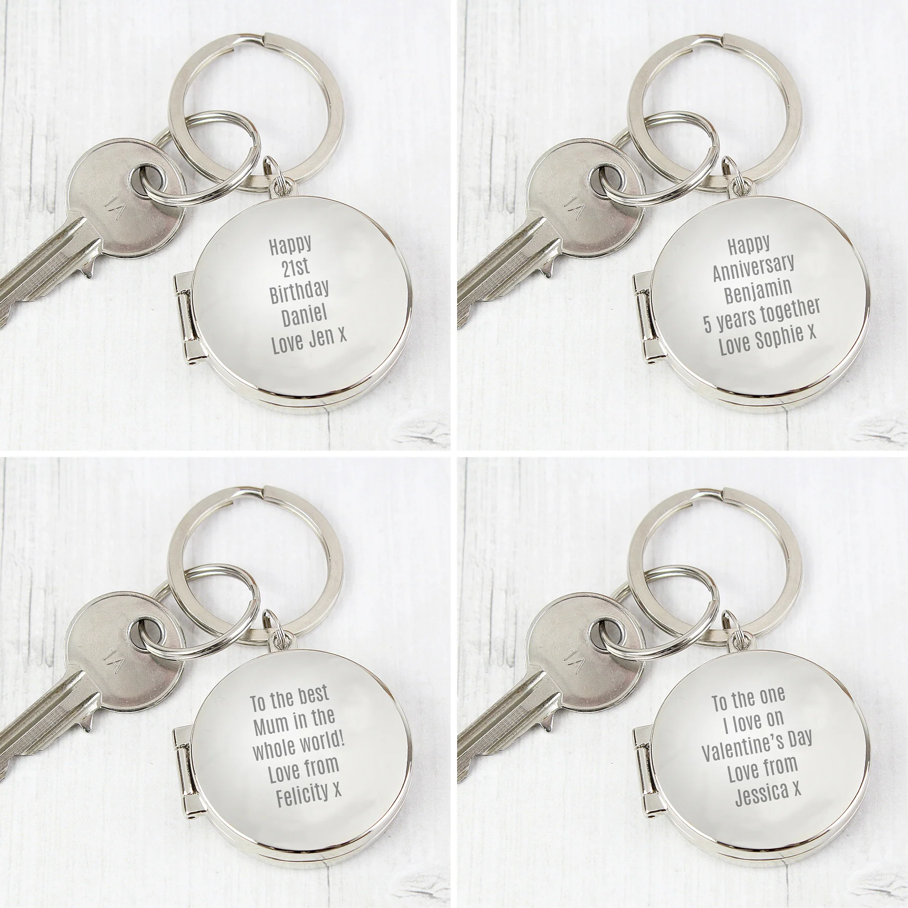 Personalised Round Photo keyring - Image 6