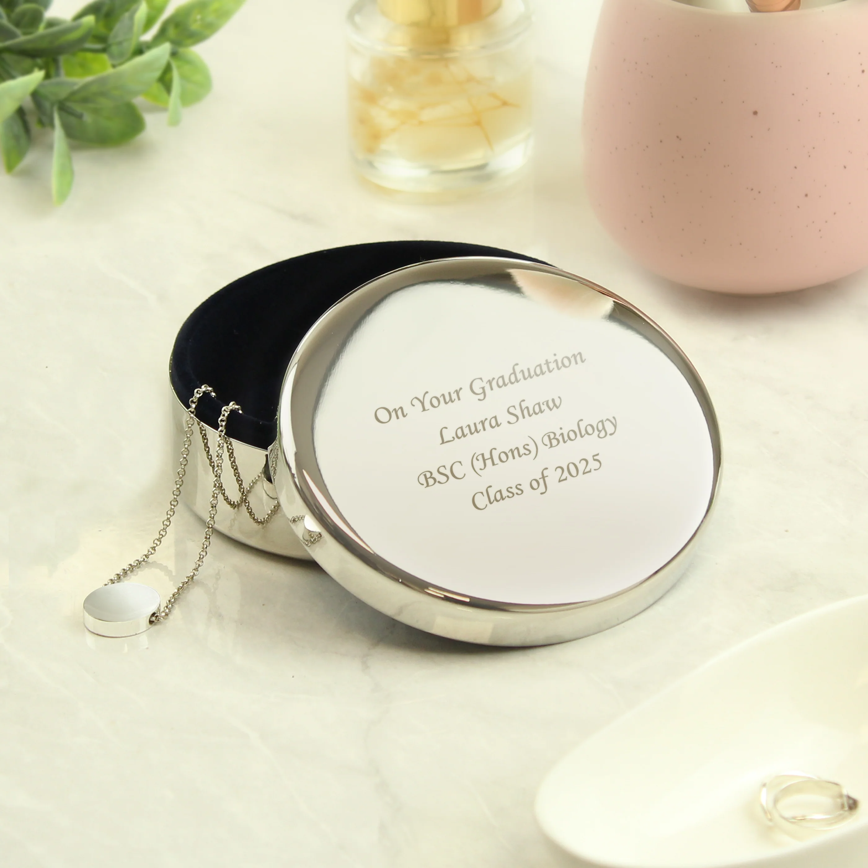 Personalised Round Trinket Box - Image 2