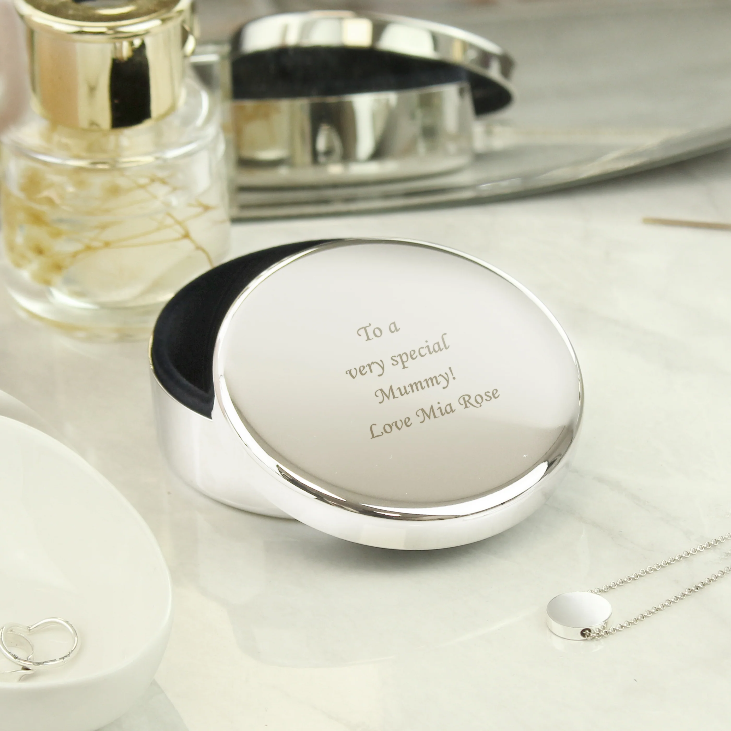 Personalised Round Trinket Box - Image 6