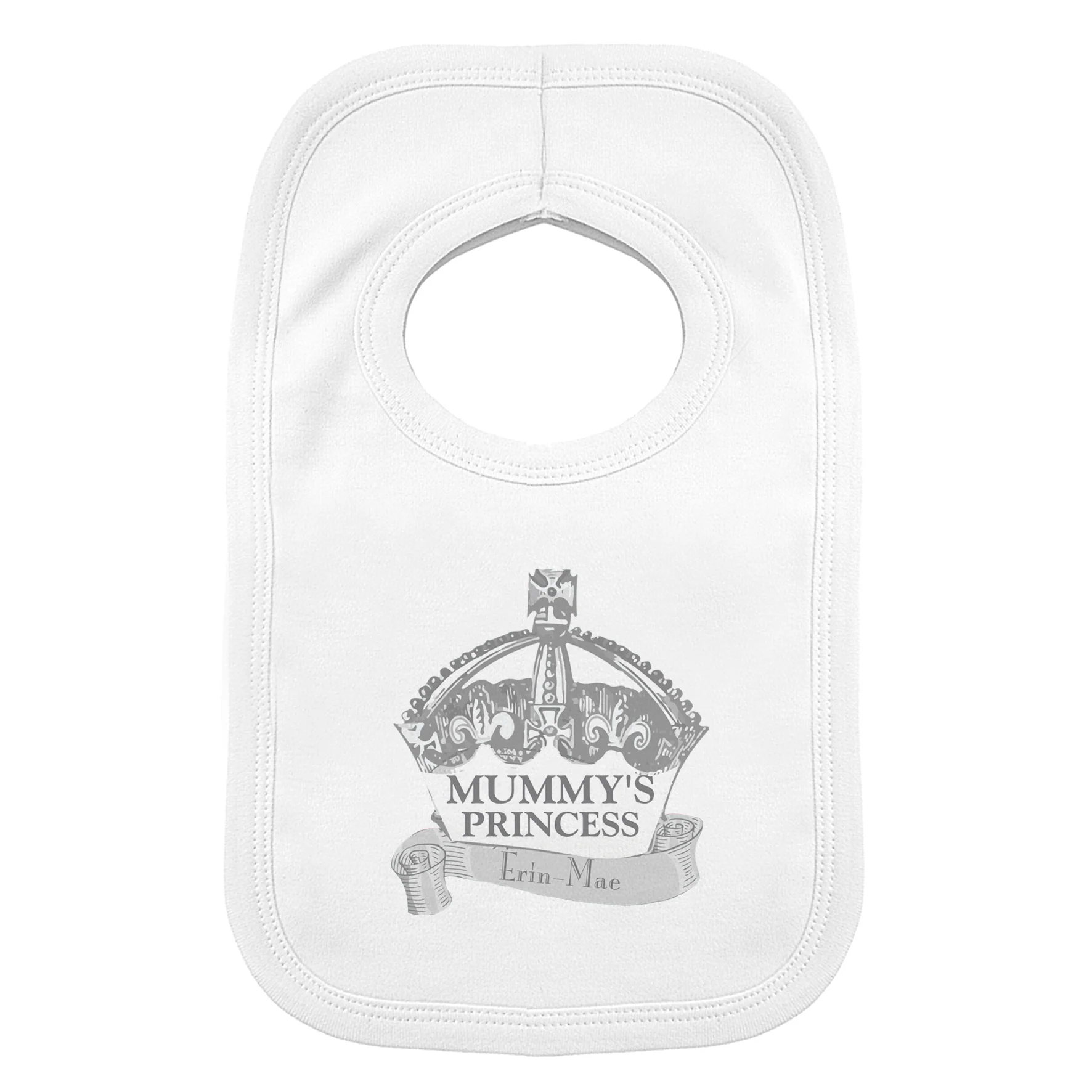 Personalised Royal Crown Bib - Image 2
