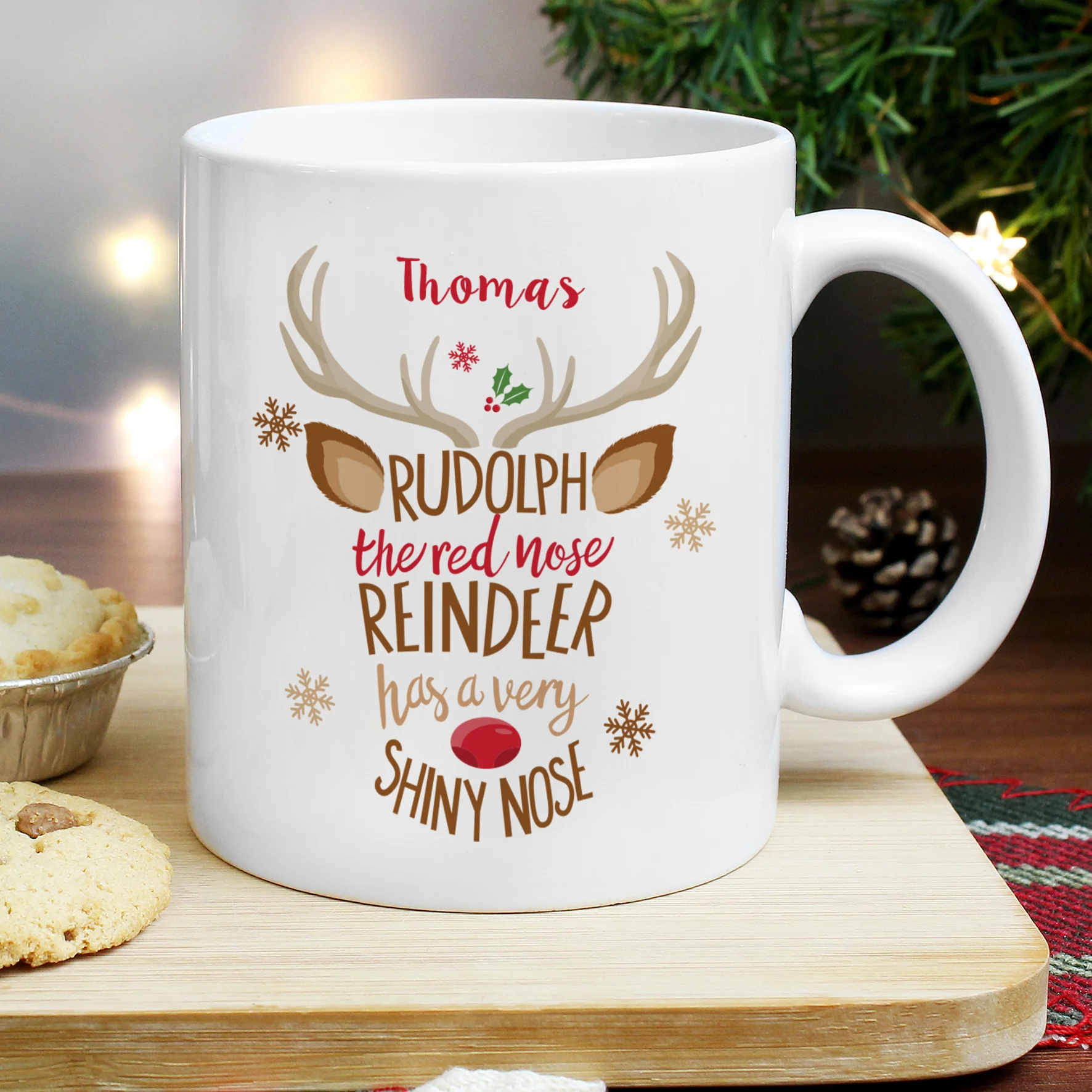 Personalised Rudolph The Red-Nosed Reindeer Mug - Image 2