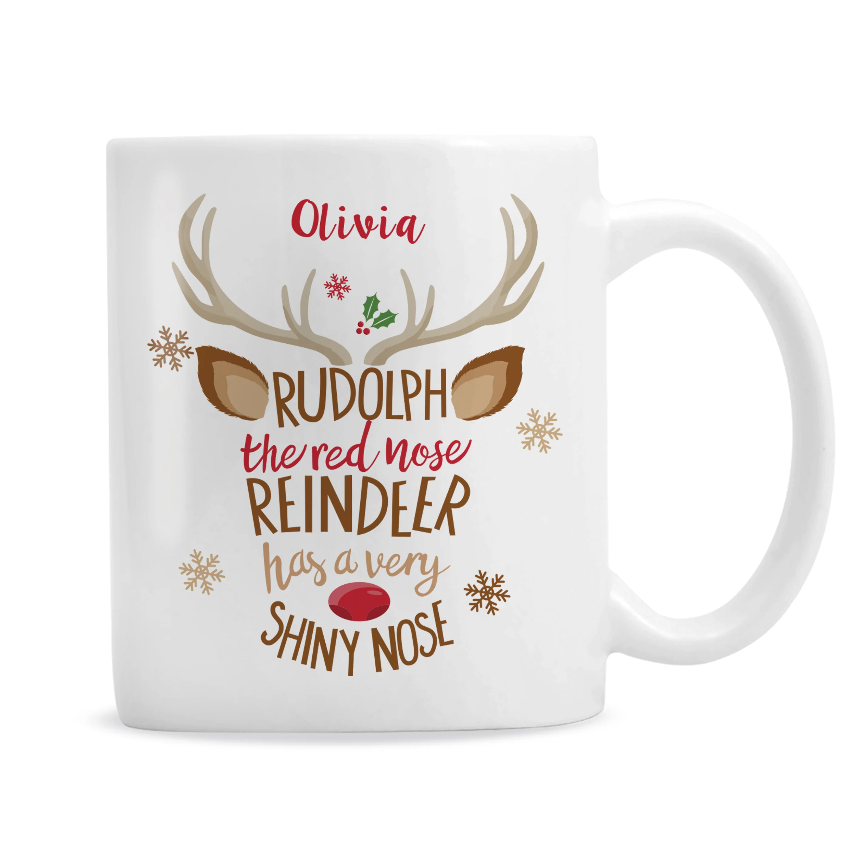 Personalised Rudolph The Red-Nosed Reindeer Mug - Image 3