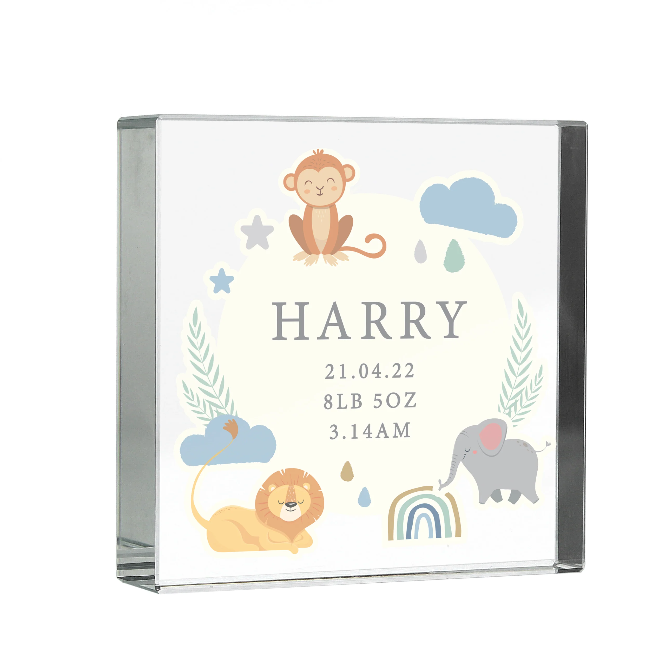 Personalised Safari Animals Crystal Token - Image 5