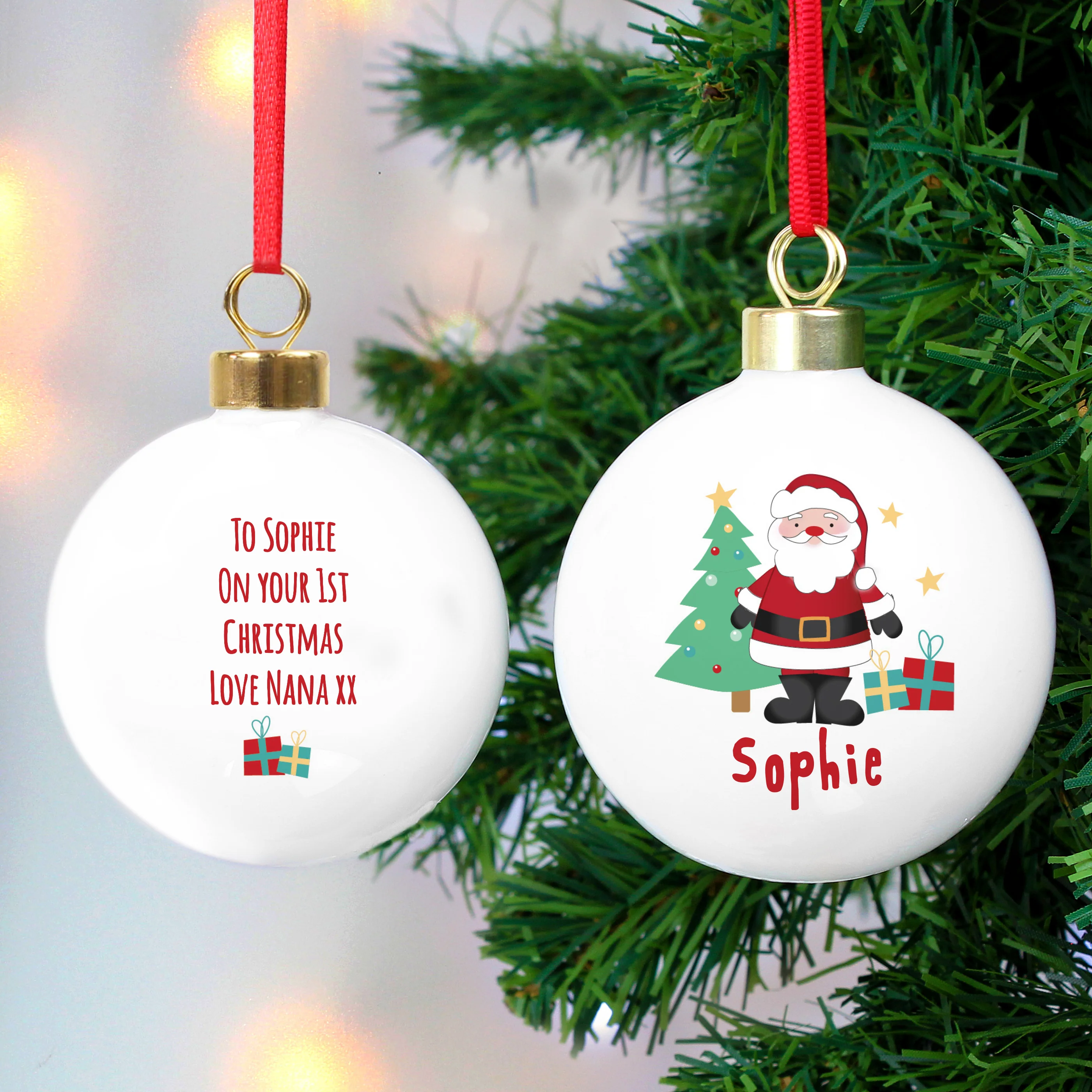 Personalised Santa Bauble - Image 3