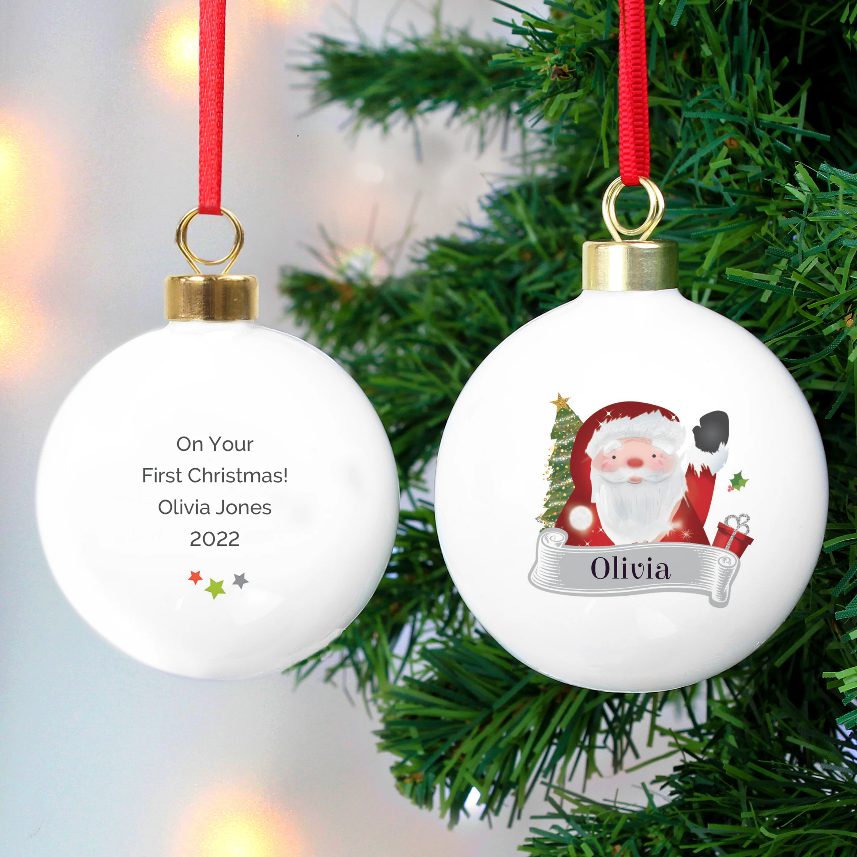 Personalised Santa Claus Bauble - Image 4