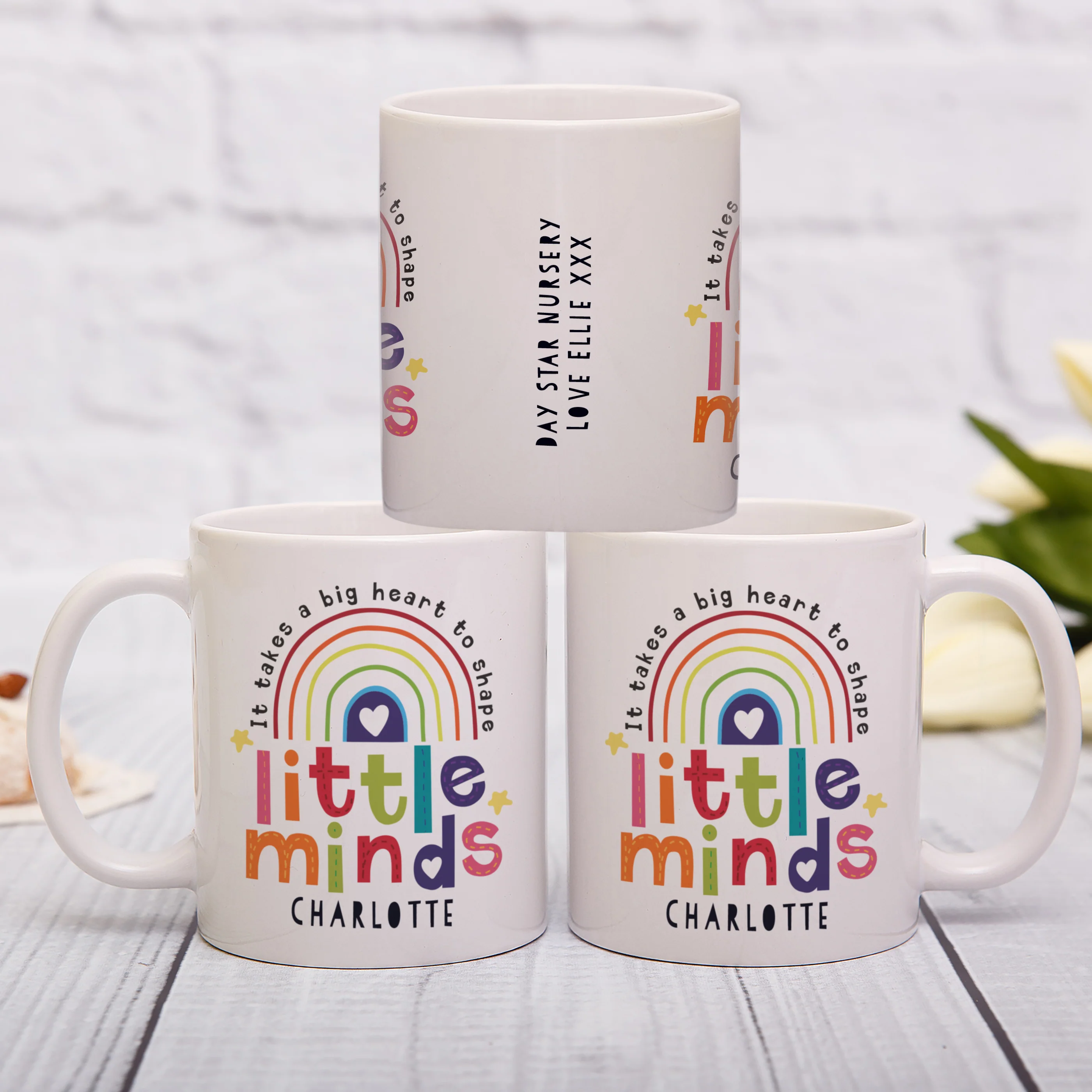 Personalised Shape Little Minds Teacher Mug - Image 4