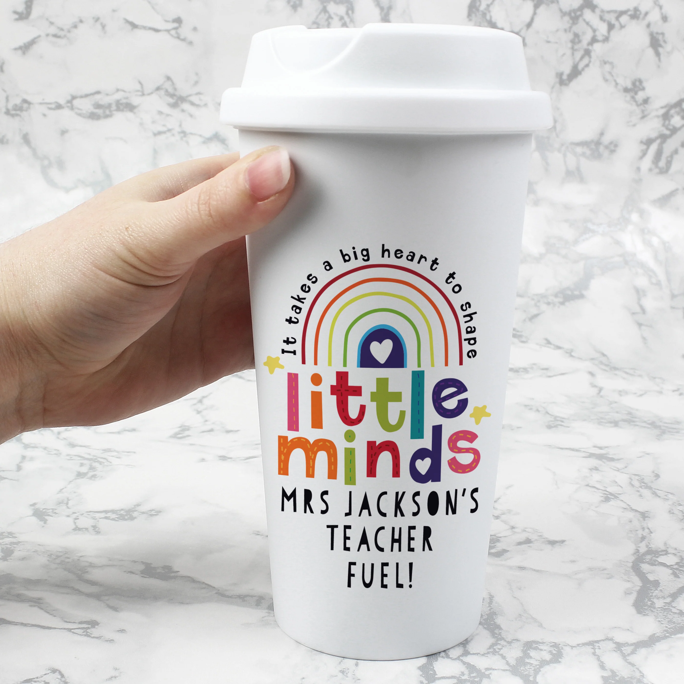 Personalised Shape Little Minds Travel Mug - Image 4
