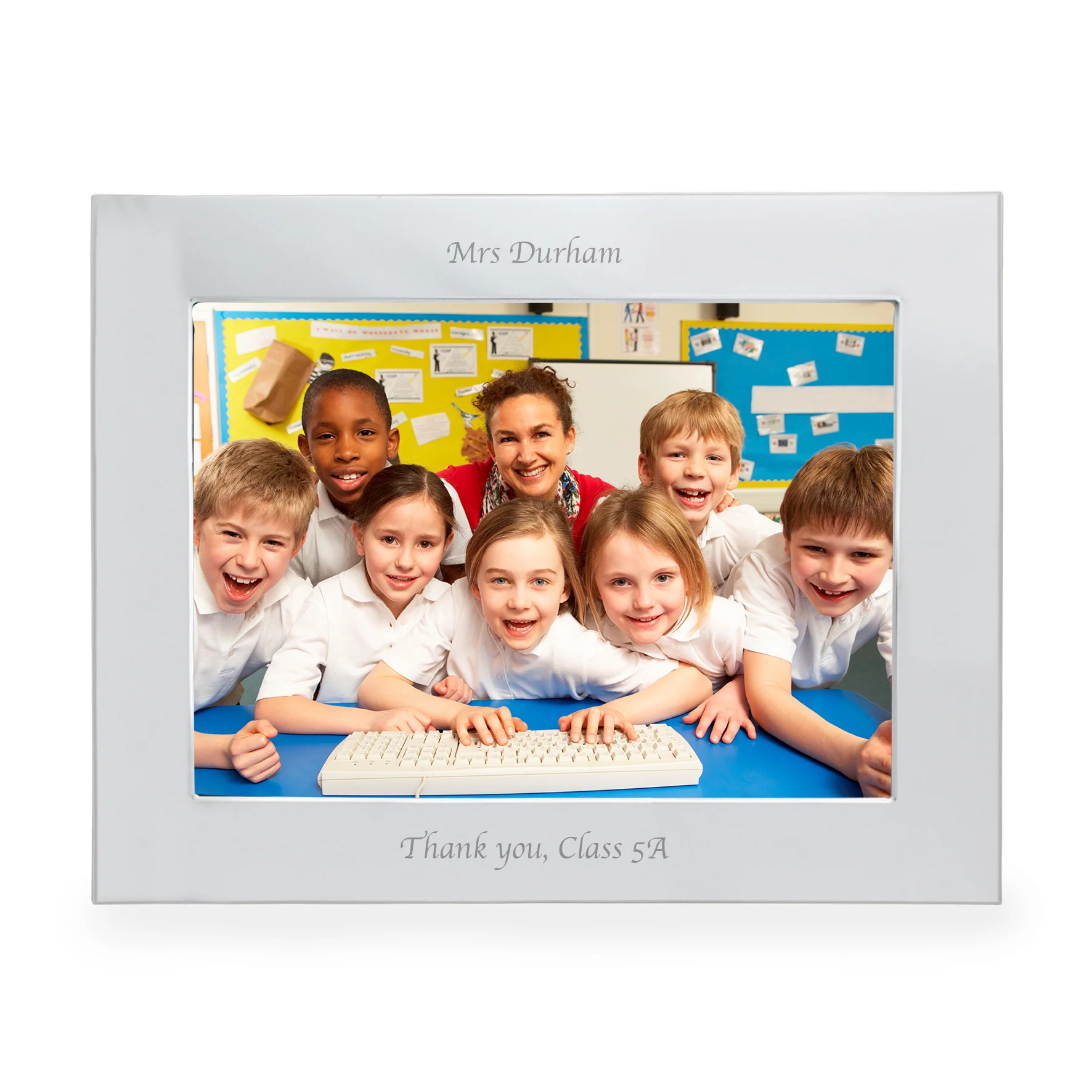 Personalised Silver 5x7 Landscape Photo Frame - Image 9