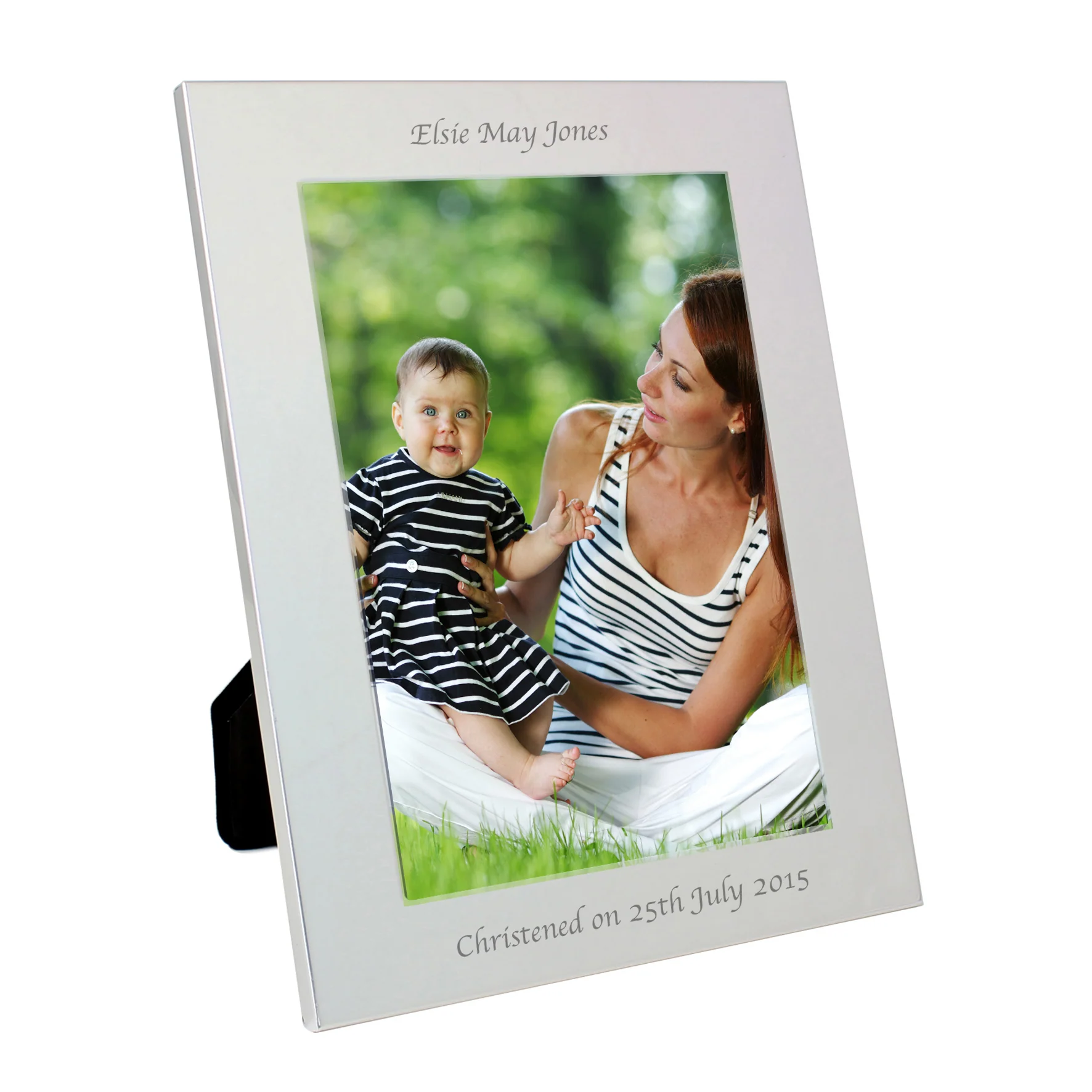 Personalised Silver 5x7 Photo Frame - Image 3