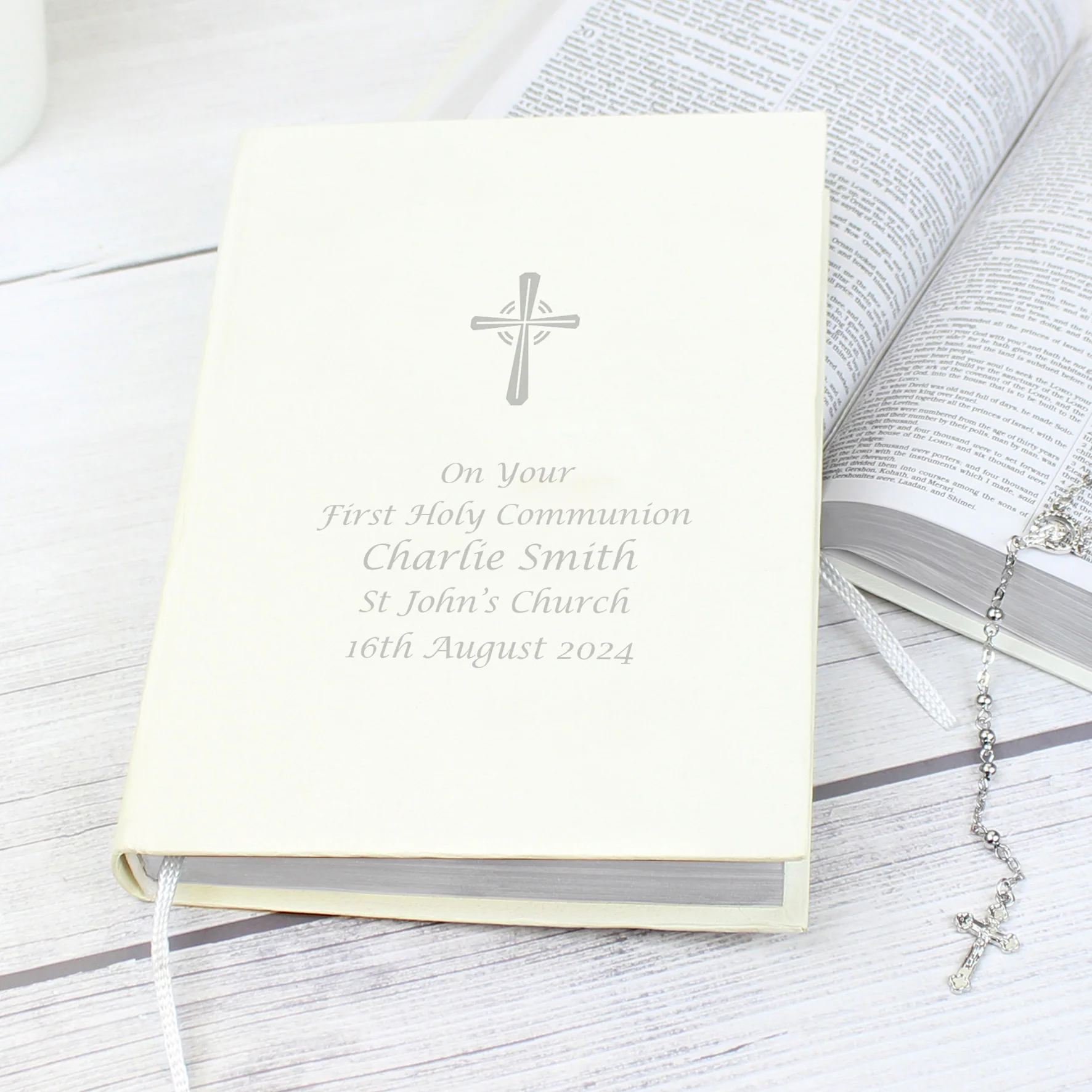 Personalised Silver Companion Holy Bible - Eco-friendly - Image 2