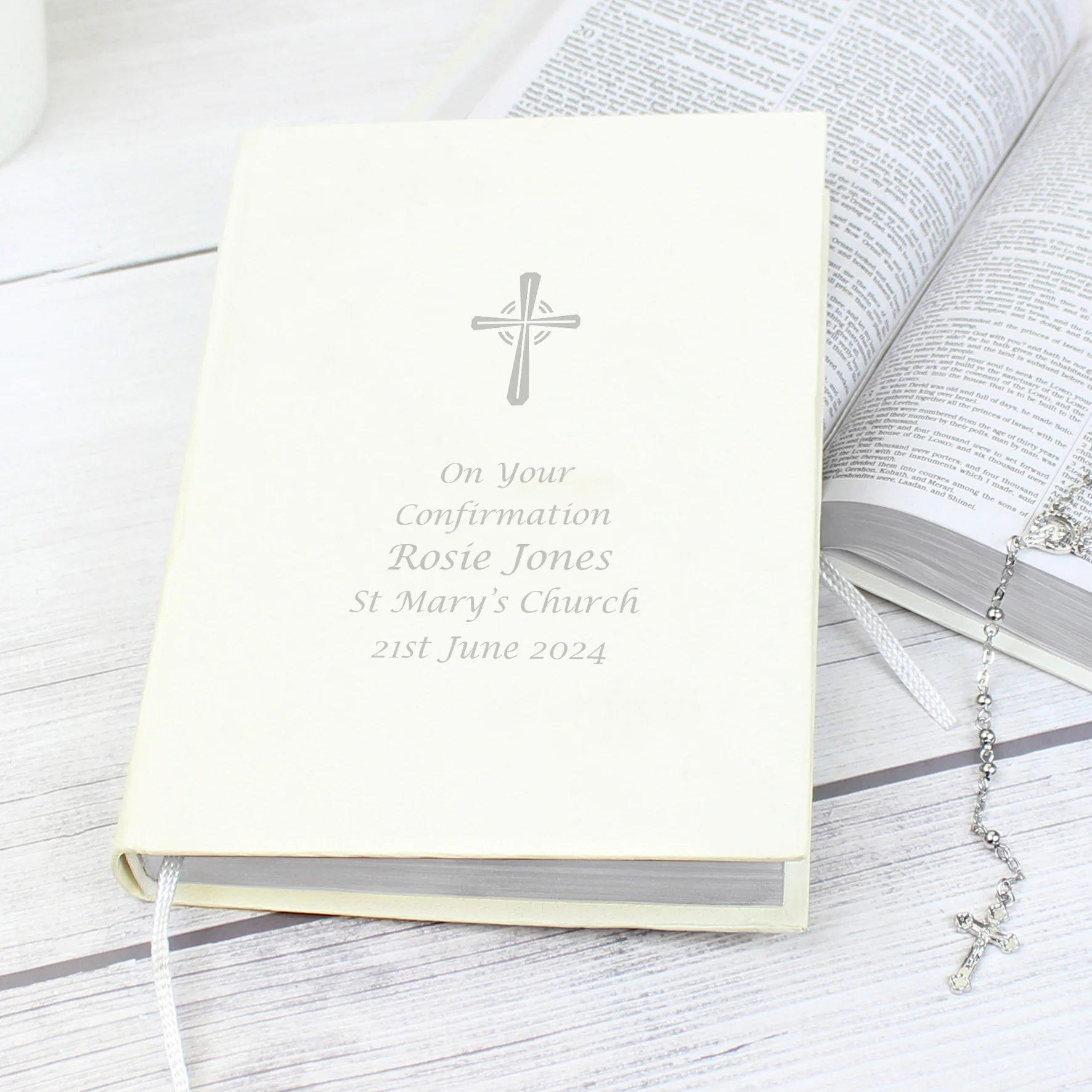 Personalised Silver Companion Holy Bible - Eco-friendly - Image 3
