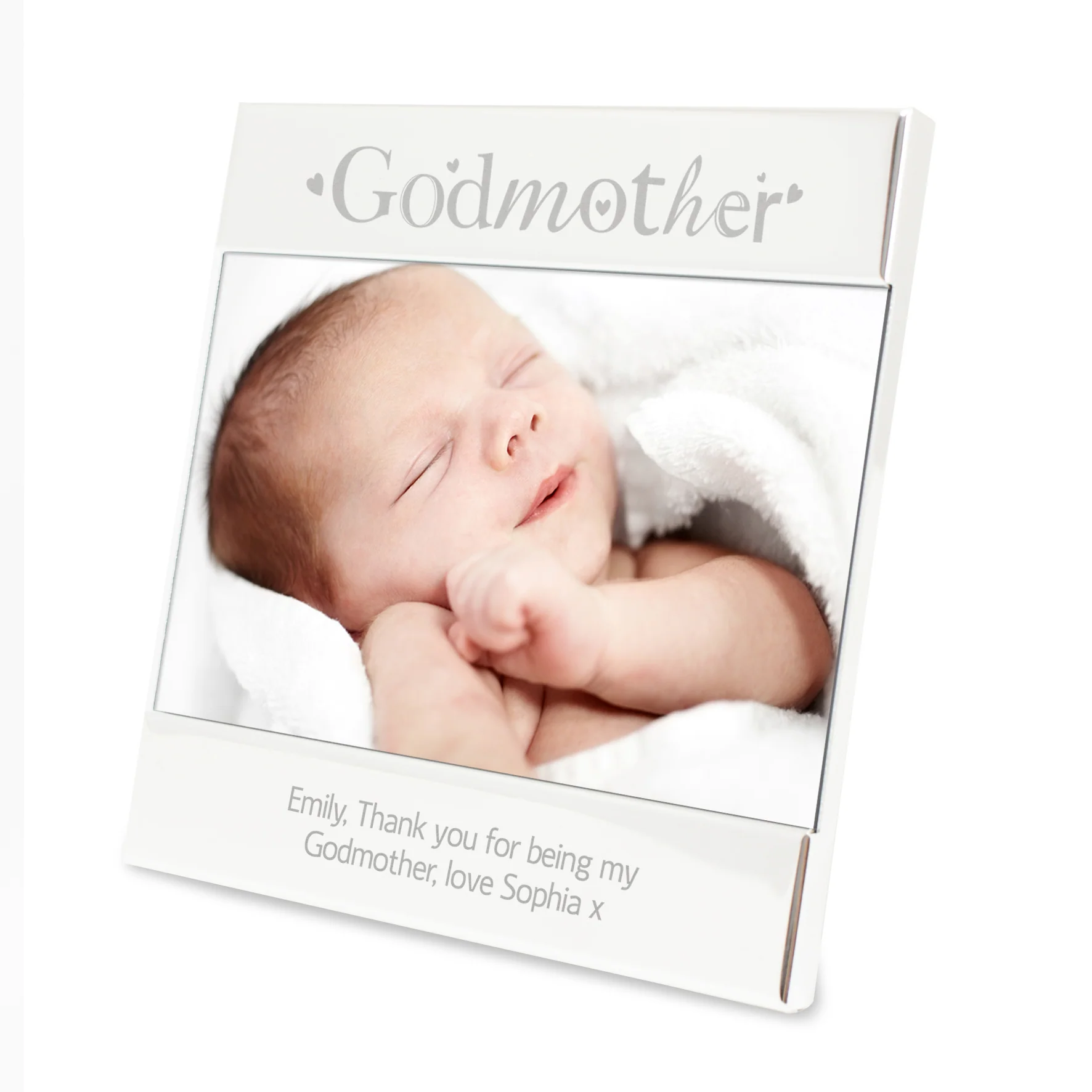 Personalised Silver Godmother 6x4 Photo Frame - Image 2