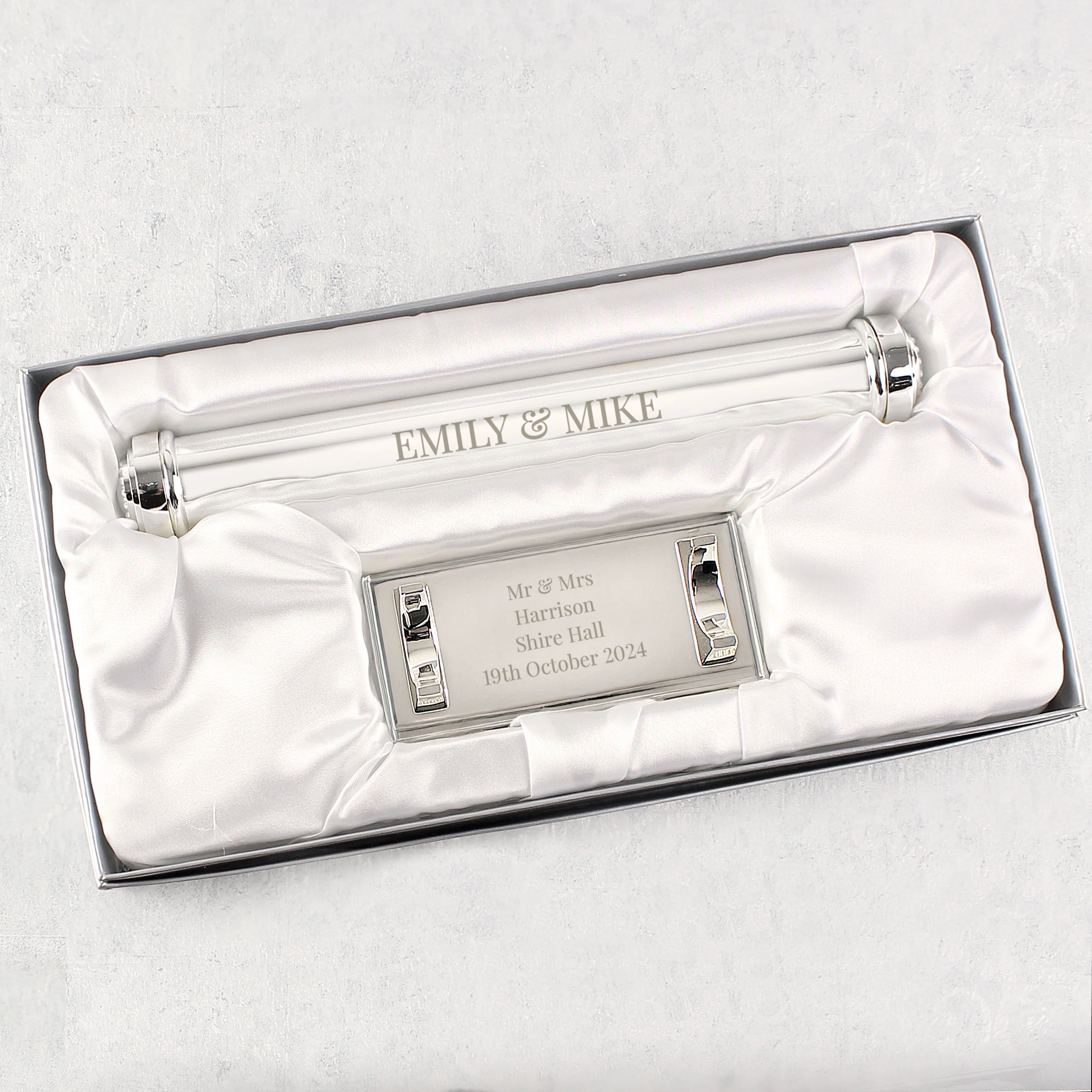 Personalised Silver Plated Certificate Holder - Image 11