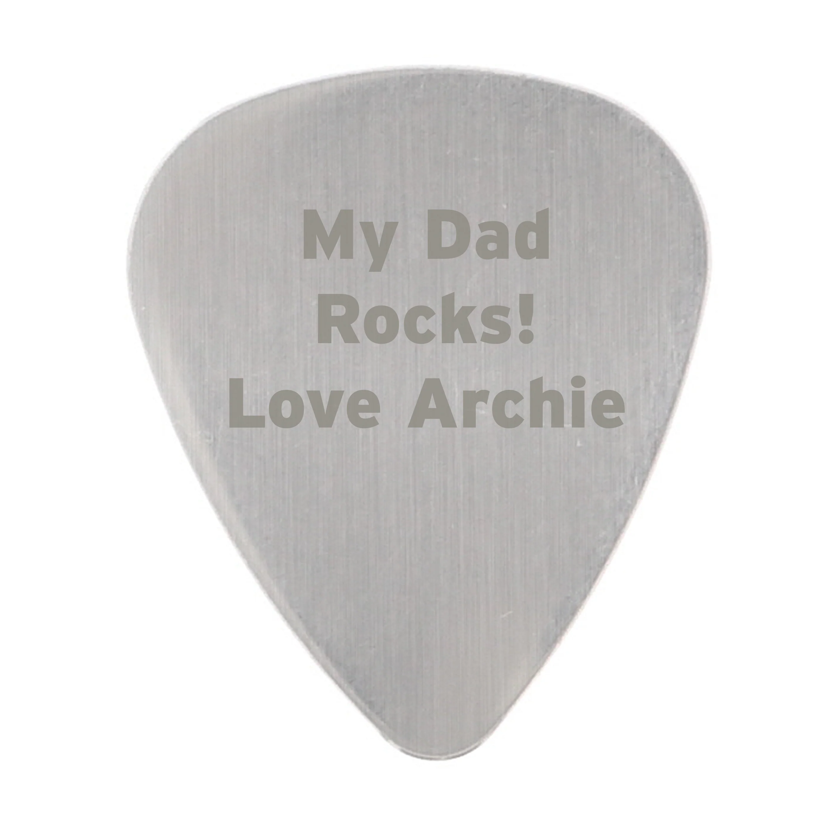 Personalised Silver Plectrum - Image 2