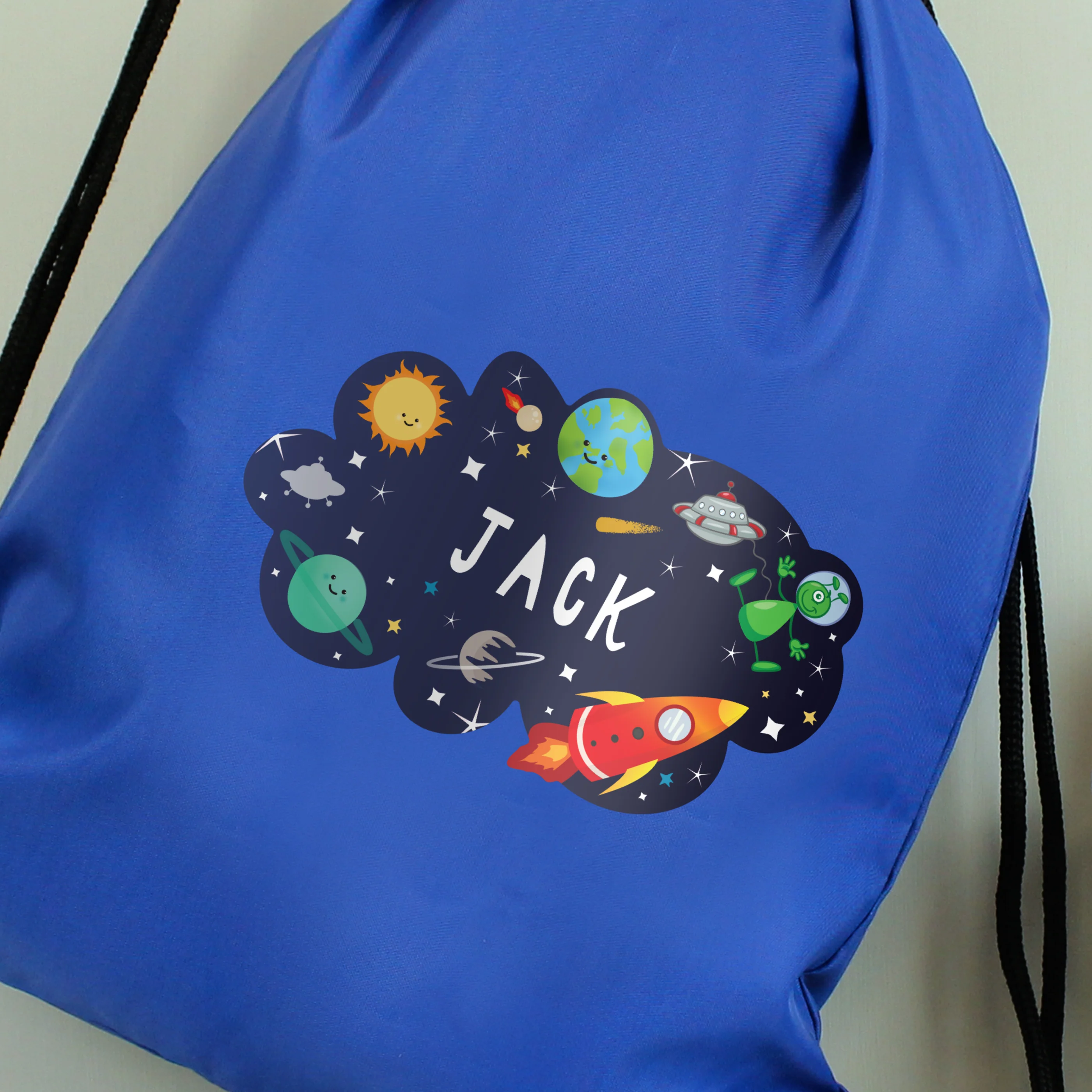 Personalised Space Blue Kit Bag - Image 3