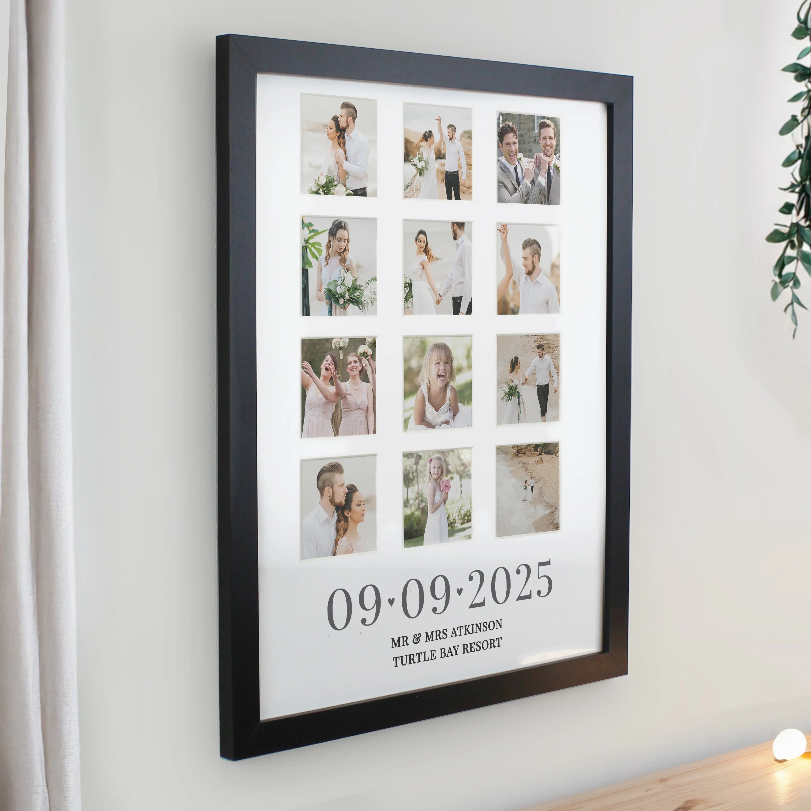 Personalised Special Date Black Multi Photo Frame - Image 2