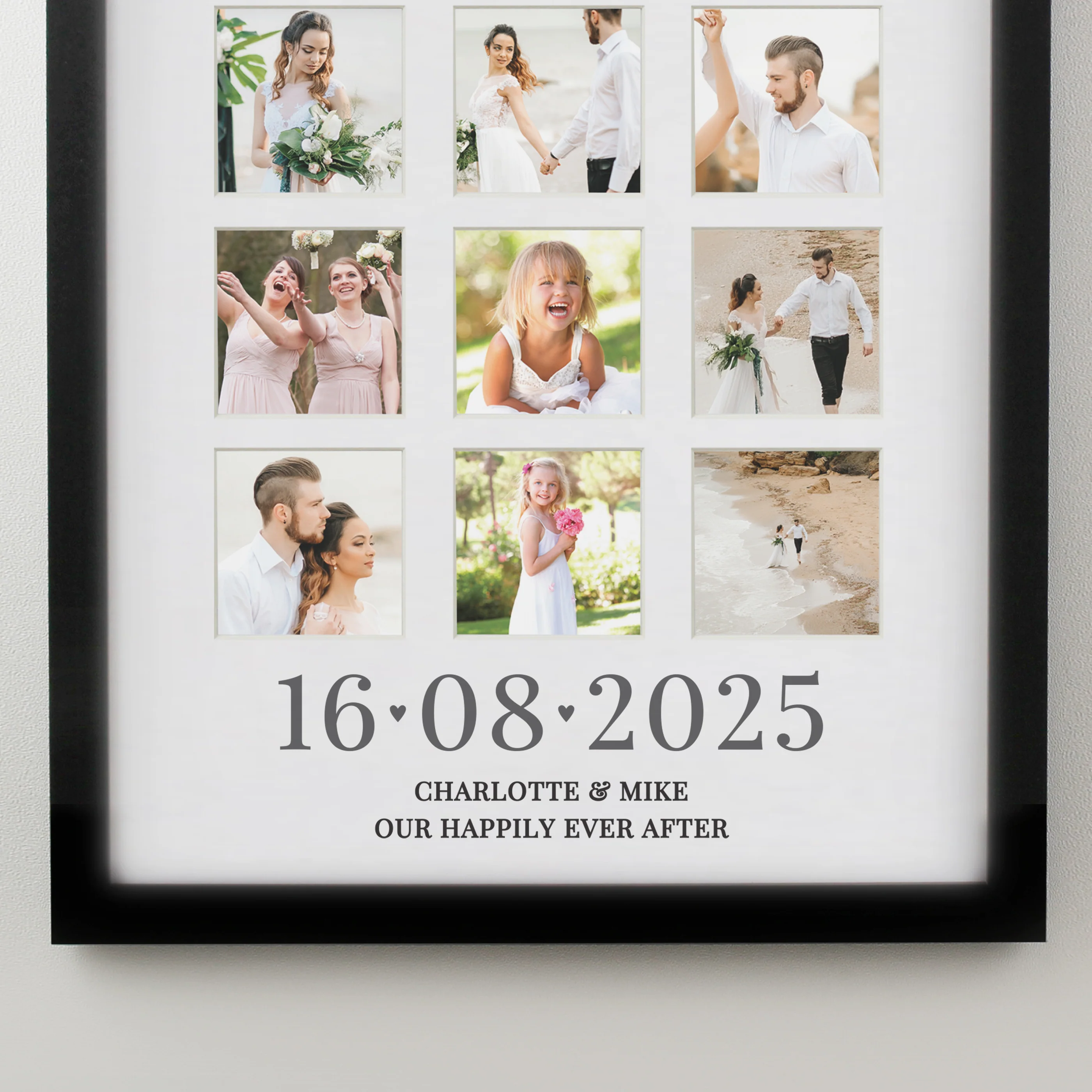 Personalised Special Date Black Multi Photo Frame - Image 3