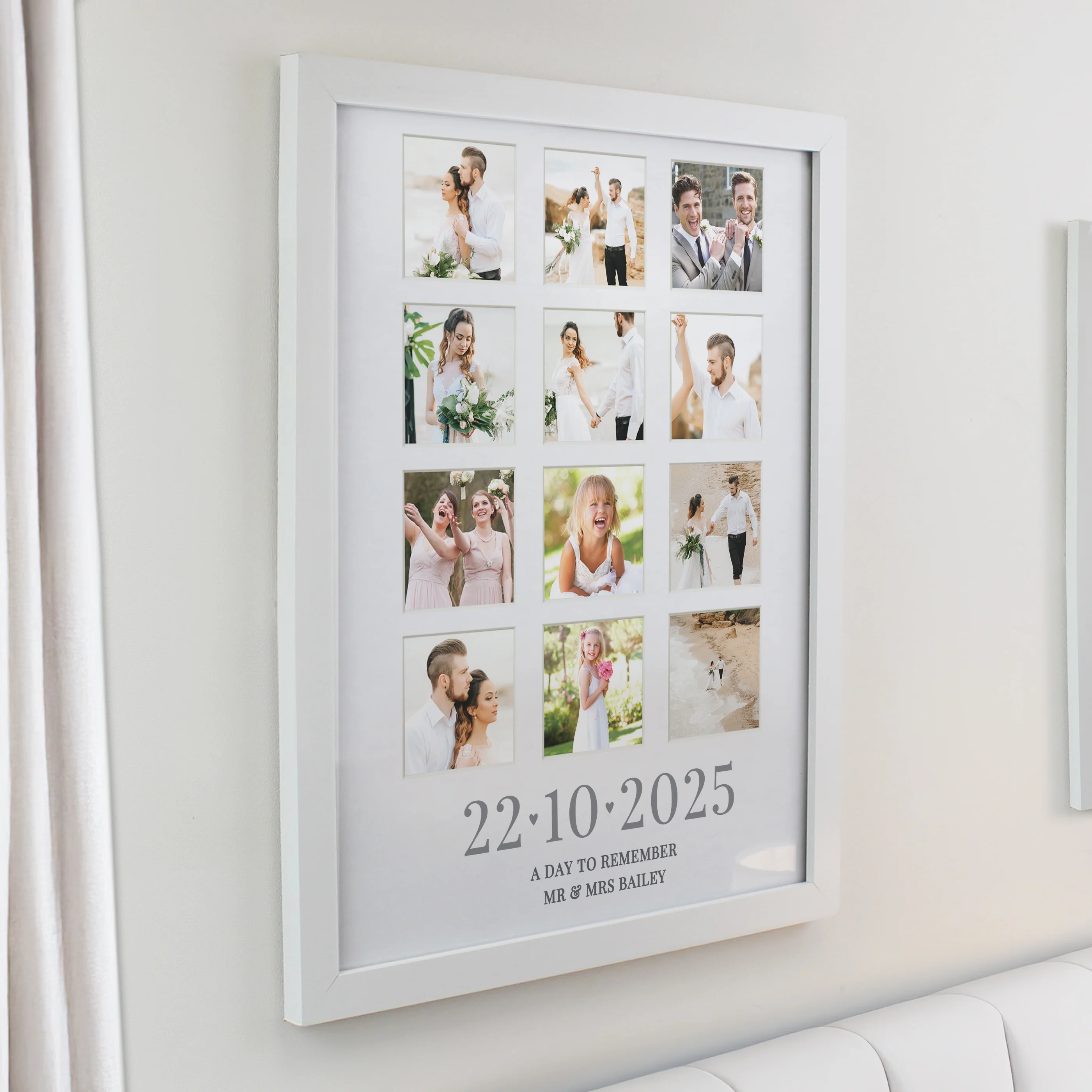 Personalised Special Date White Multi Photo Frame - Image 2