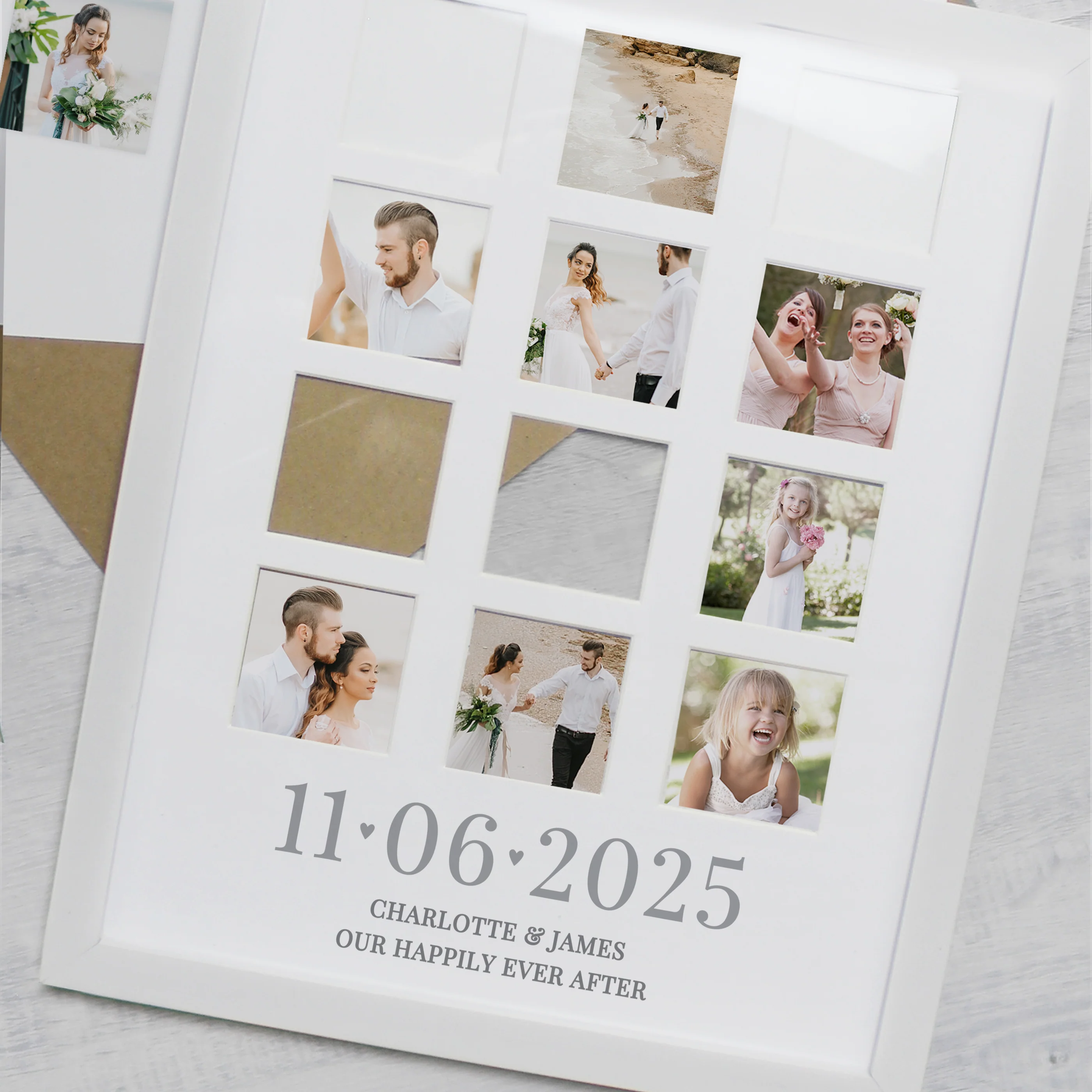 Personalised Special Date White Multi Photo Frame - Image 4