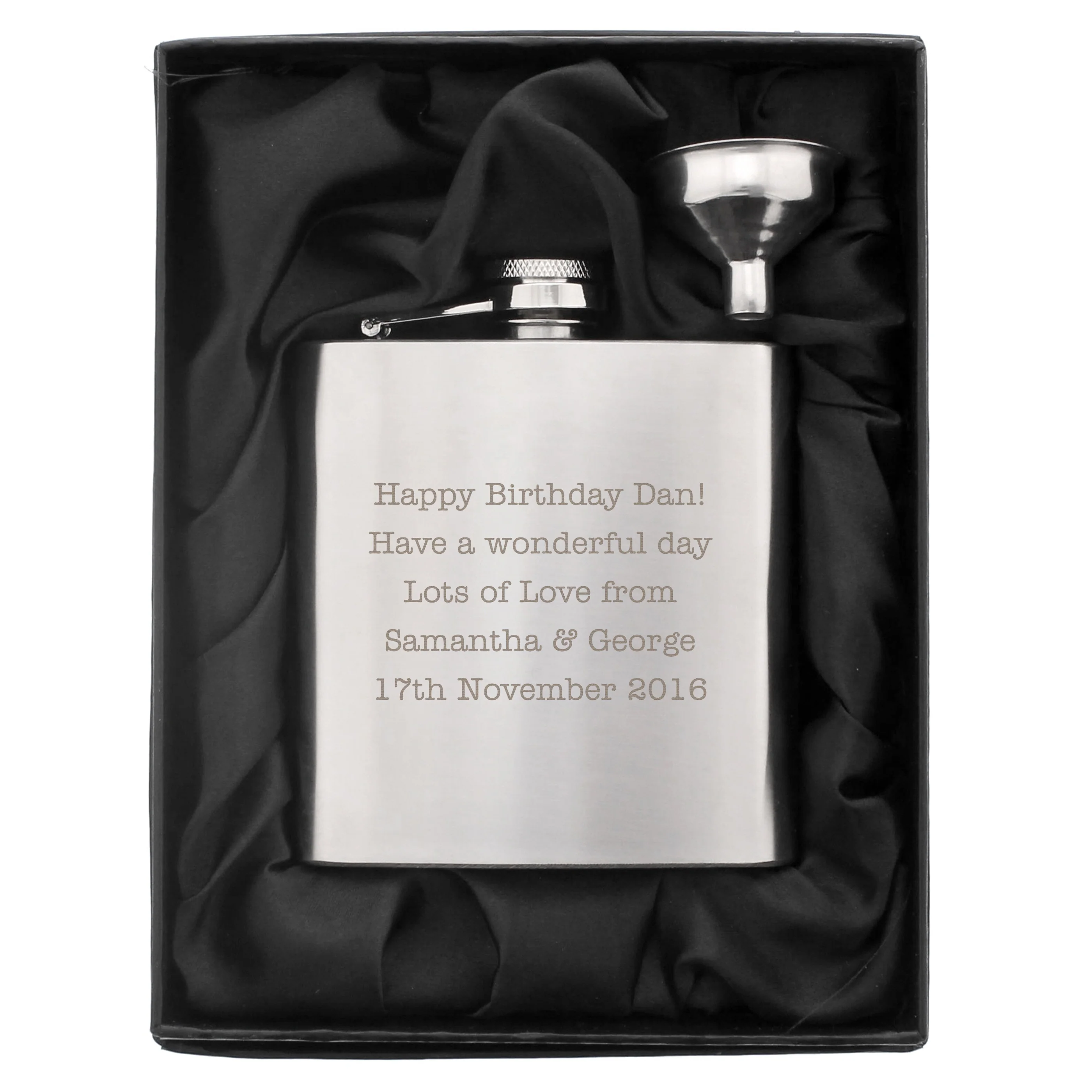 Personalised Stainless Steel Hip Flask - Image 7
