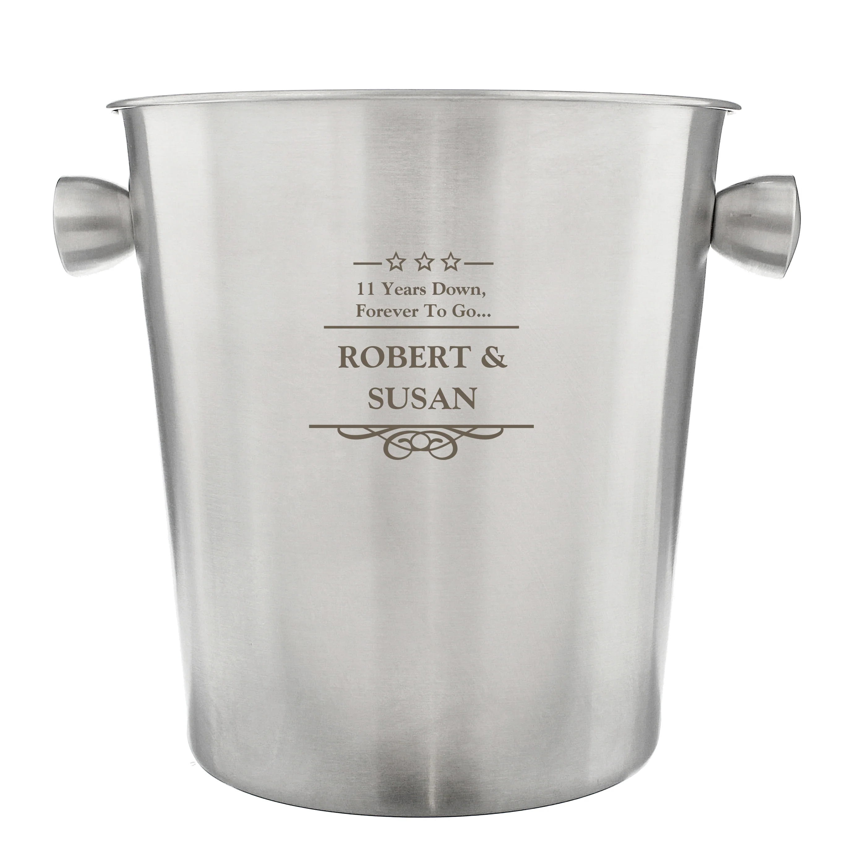 Personalised Stainless Steel Ice Bucket - Image 2
