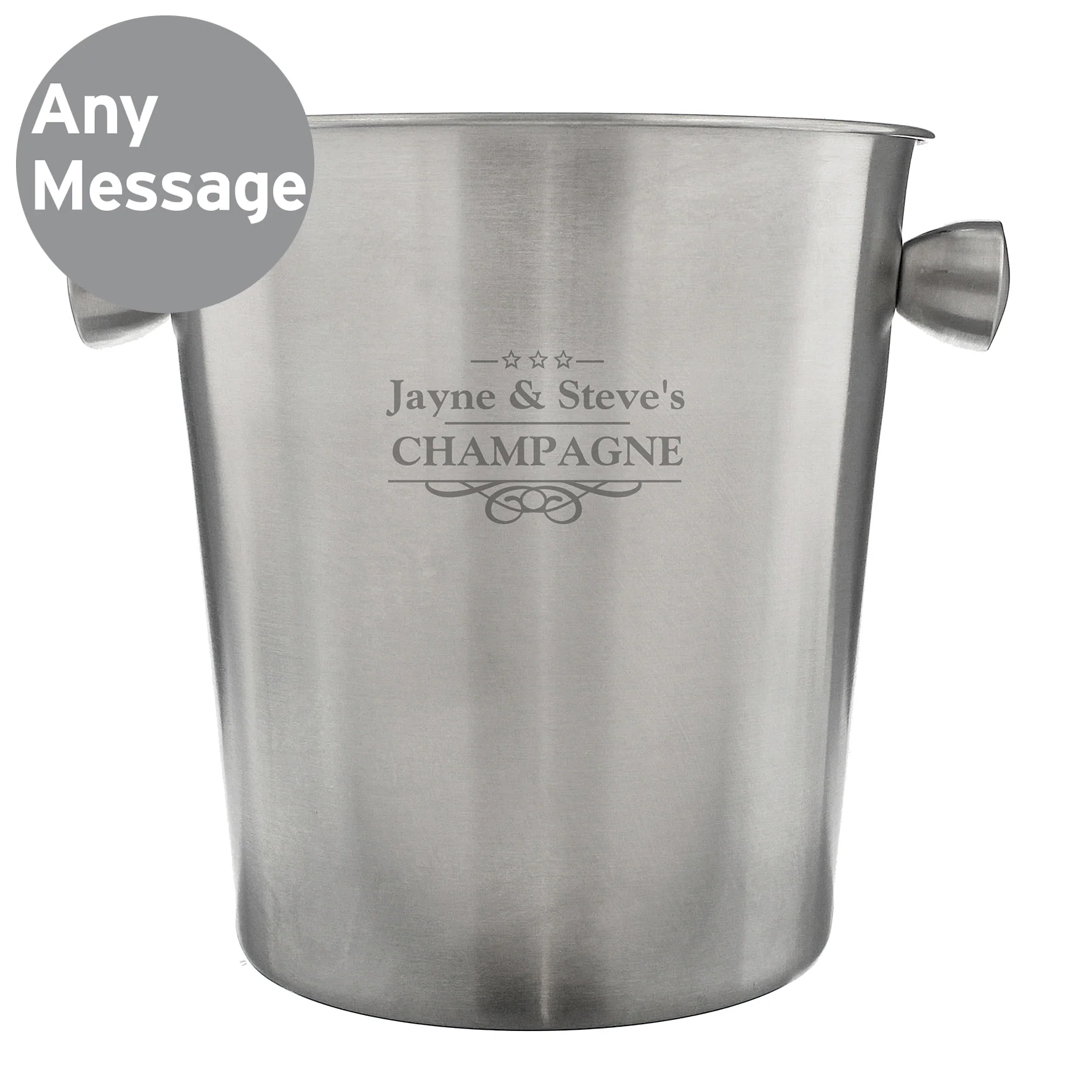 Personalised Stainless Steel Ice Bucket - Image 7