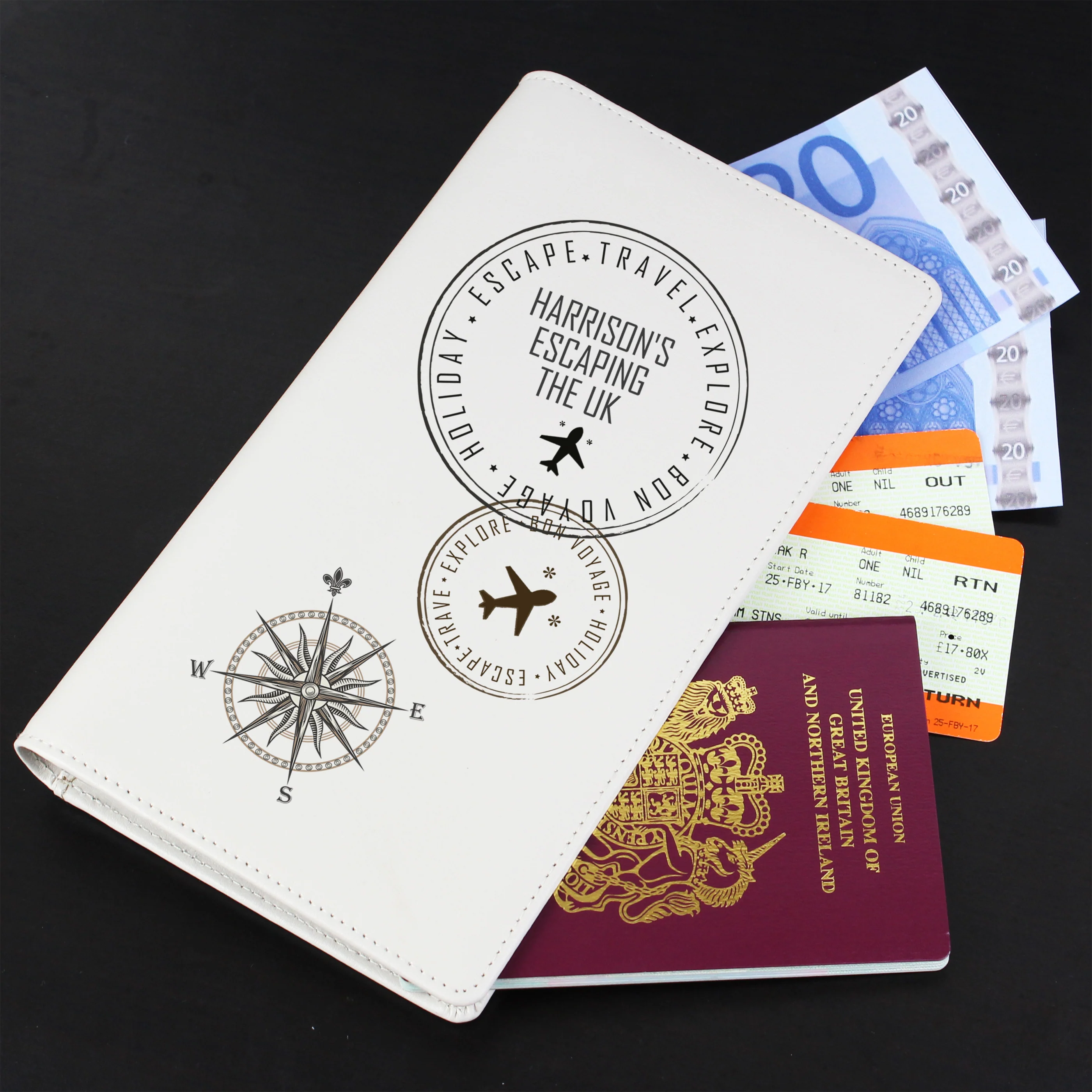 Personalised Stamp Travel Document Holder - Image 6