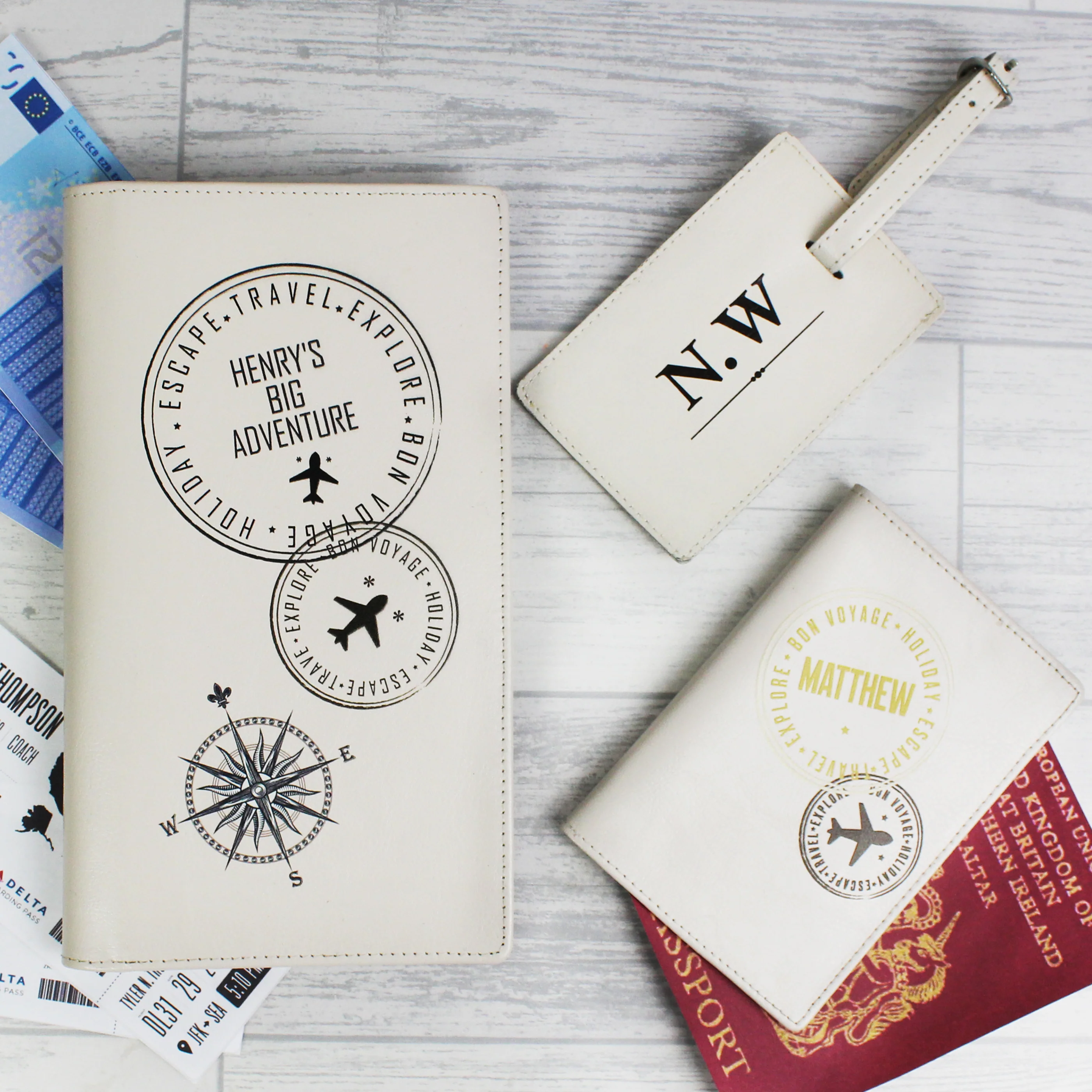 Personalised Stamp Travel Document Holder - Image 7