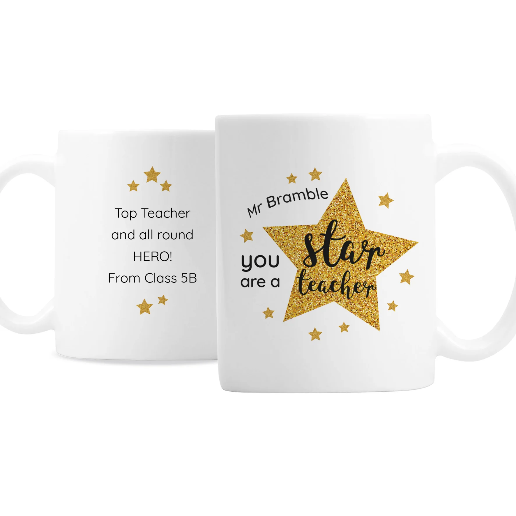 Personalised Star Teacher's Mug - Image 2